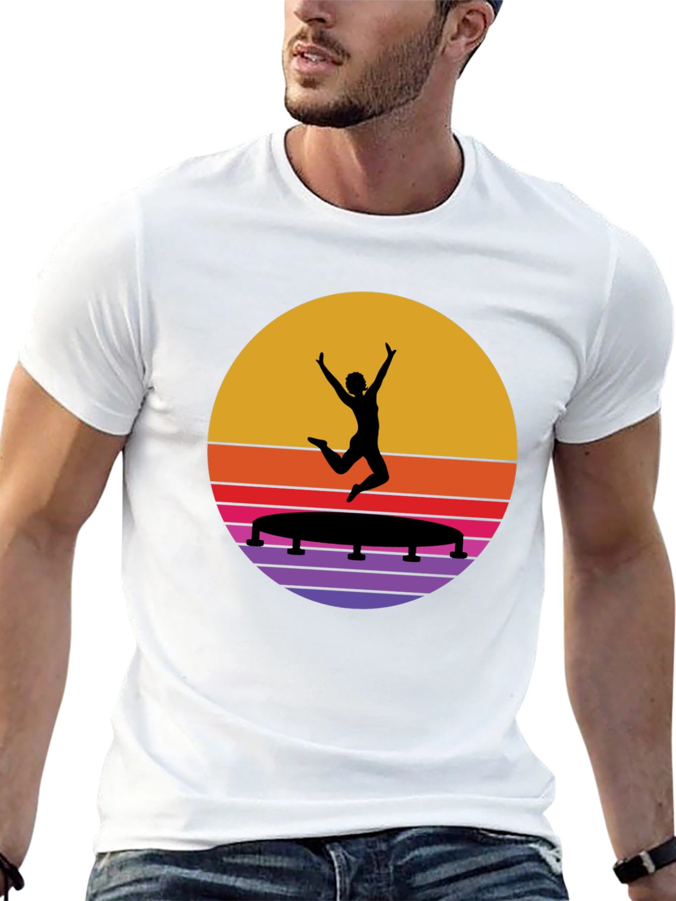Retro Trampoline Jump T-Shirt