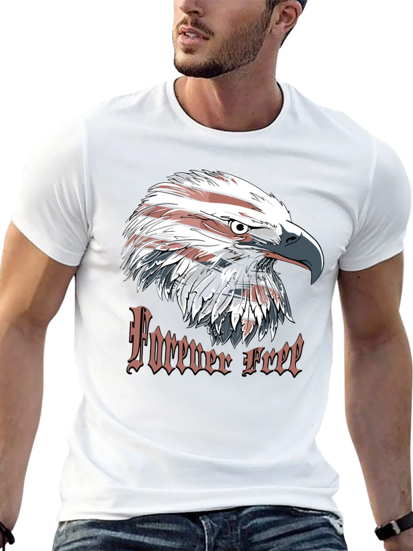 Forever Free Eagle Graphic T-Shirt