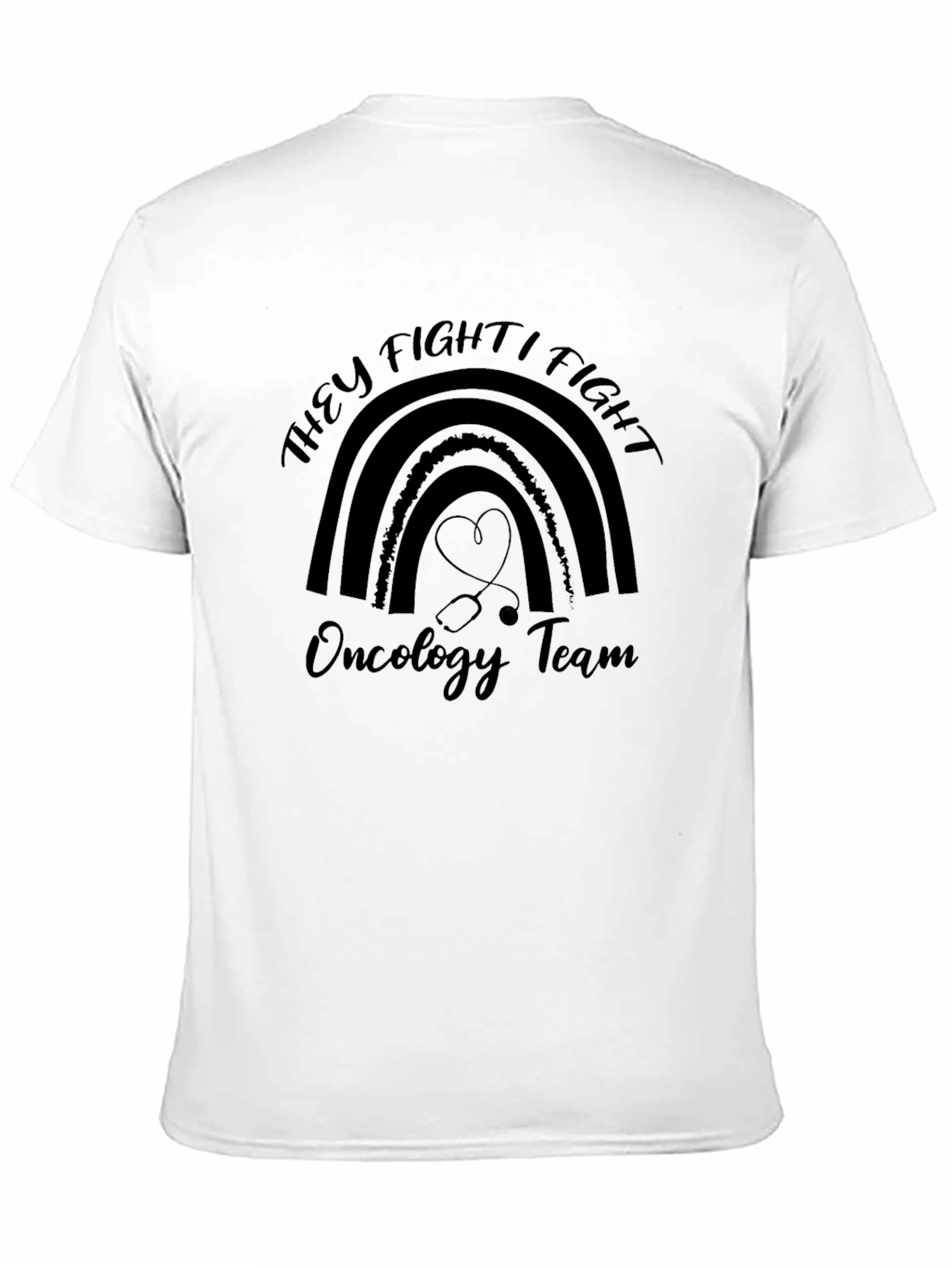 Oncology Team Rainbow Graphic T-Shirt