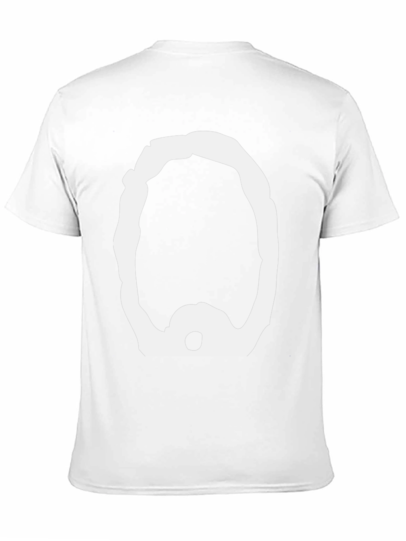 Oversized White Jaw Bone Graphic Tee