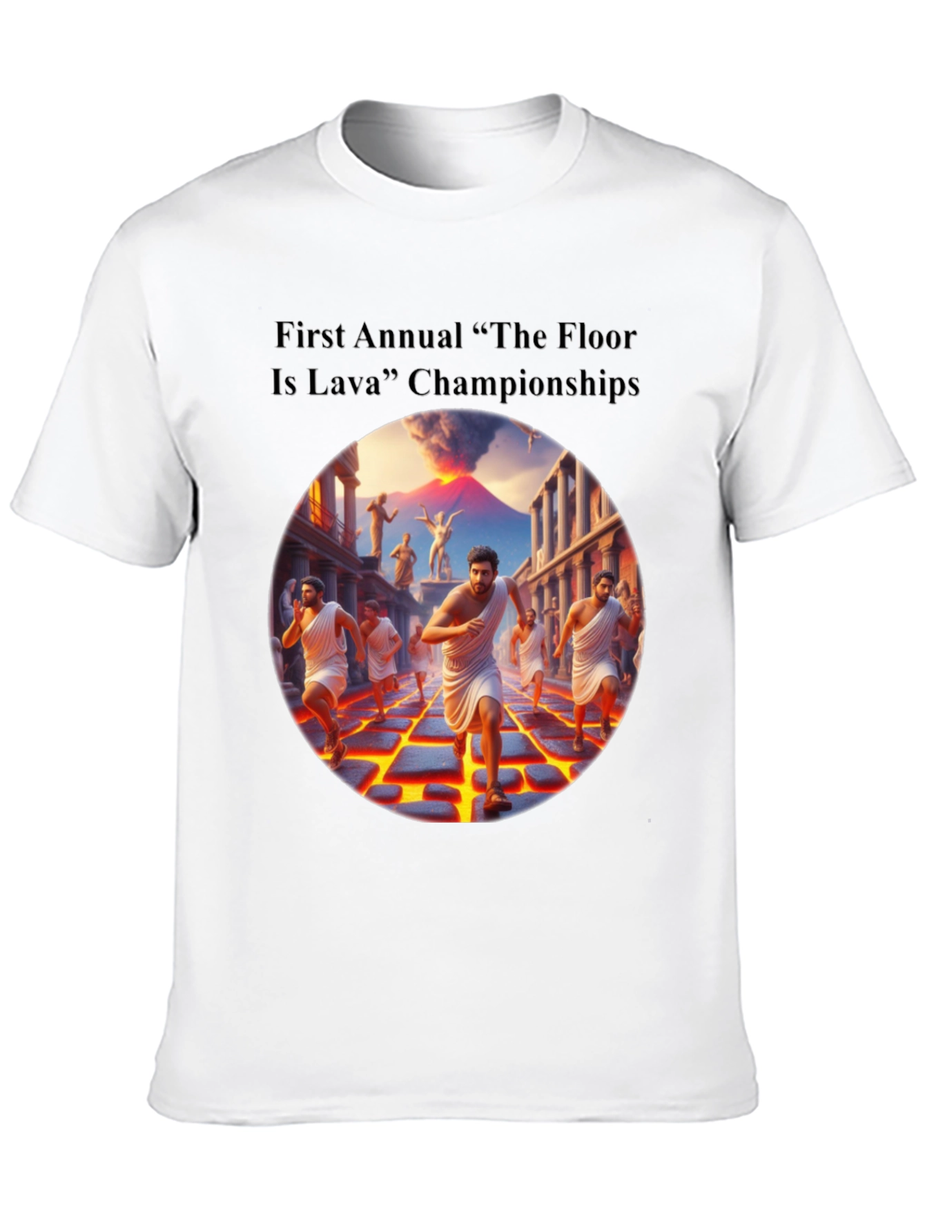 The Floor Is Lava Championship Black T-Shirt