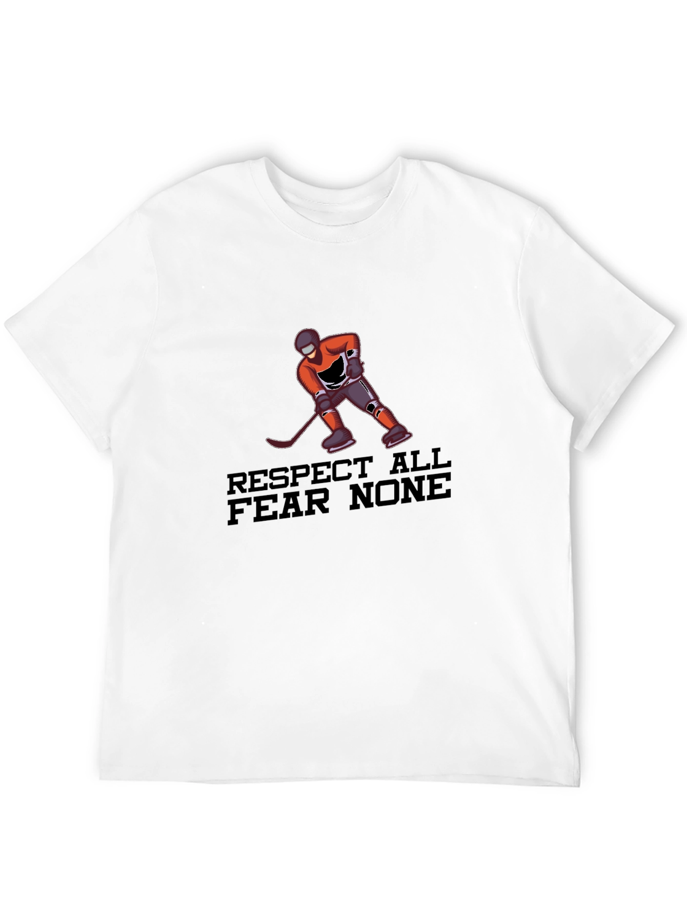 Respect All Fear None Hockey Graphic Tee