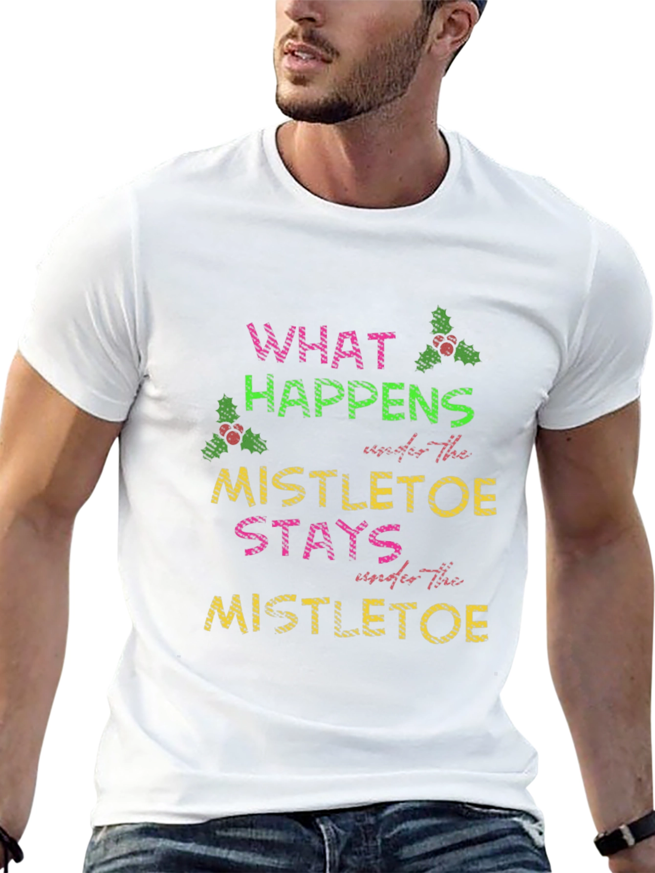 Mistletoe Saying Tee