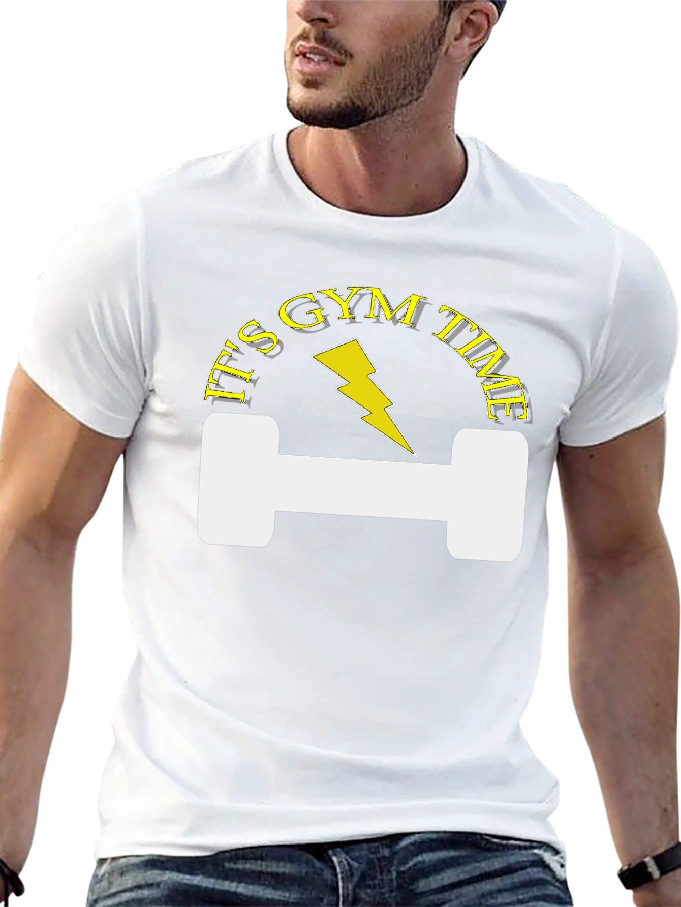 Its Gym Time Black T-Shirt