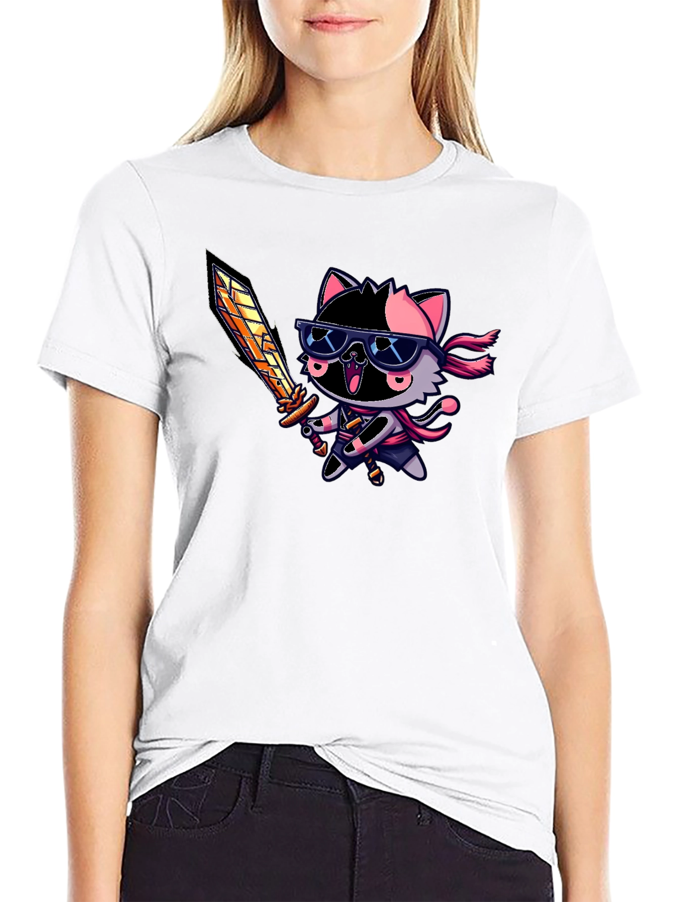 Cool Cat Warrior T-Shirt