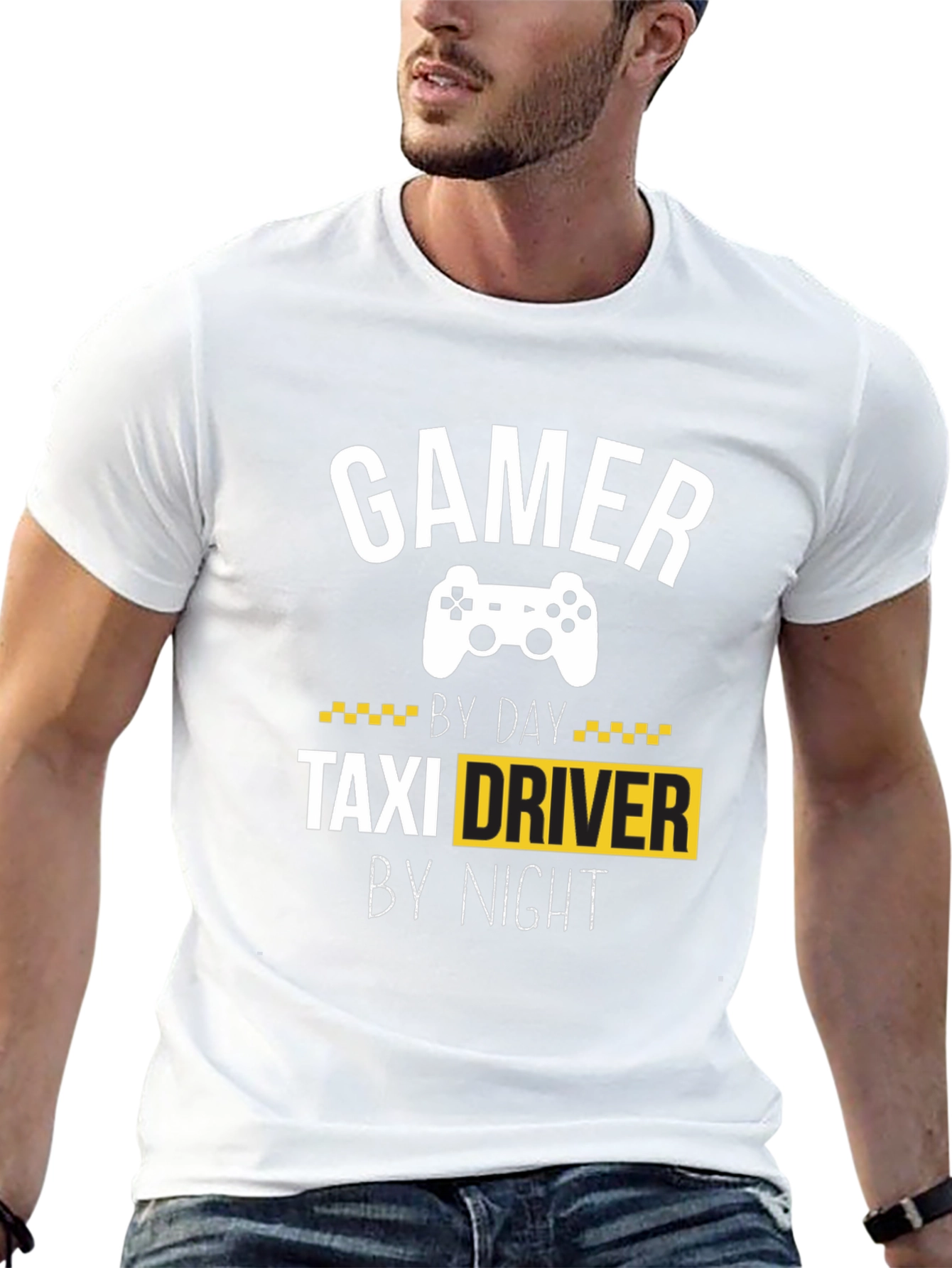 Gamer Taxi Driver T-Shirt - Funny Graphic Tee