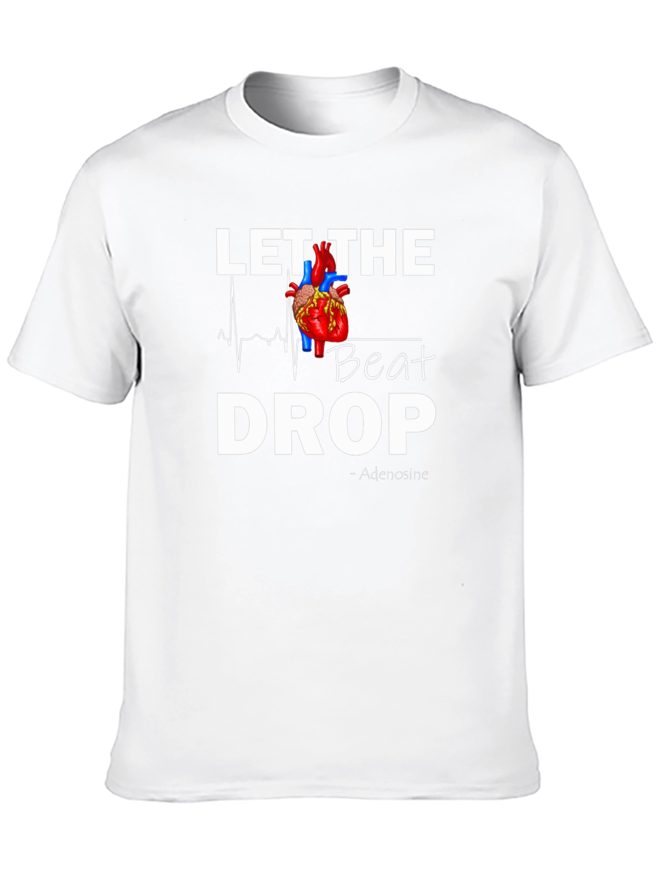 Let The Beat Drop - Heart Graphic T-Shirt