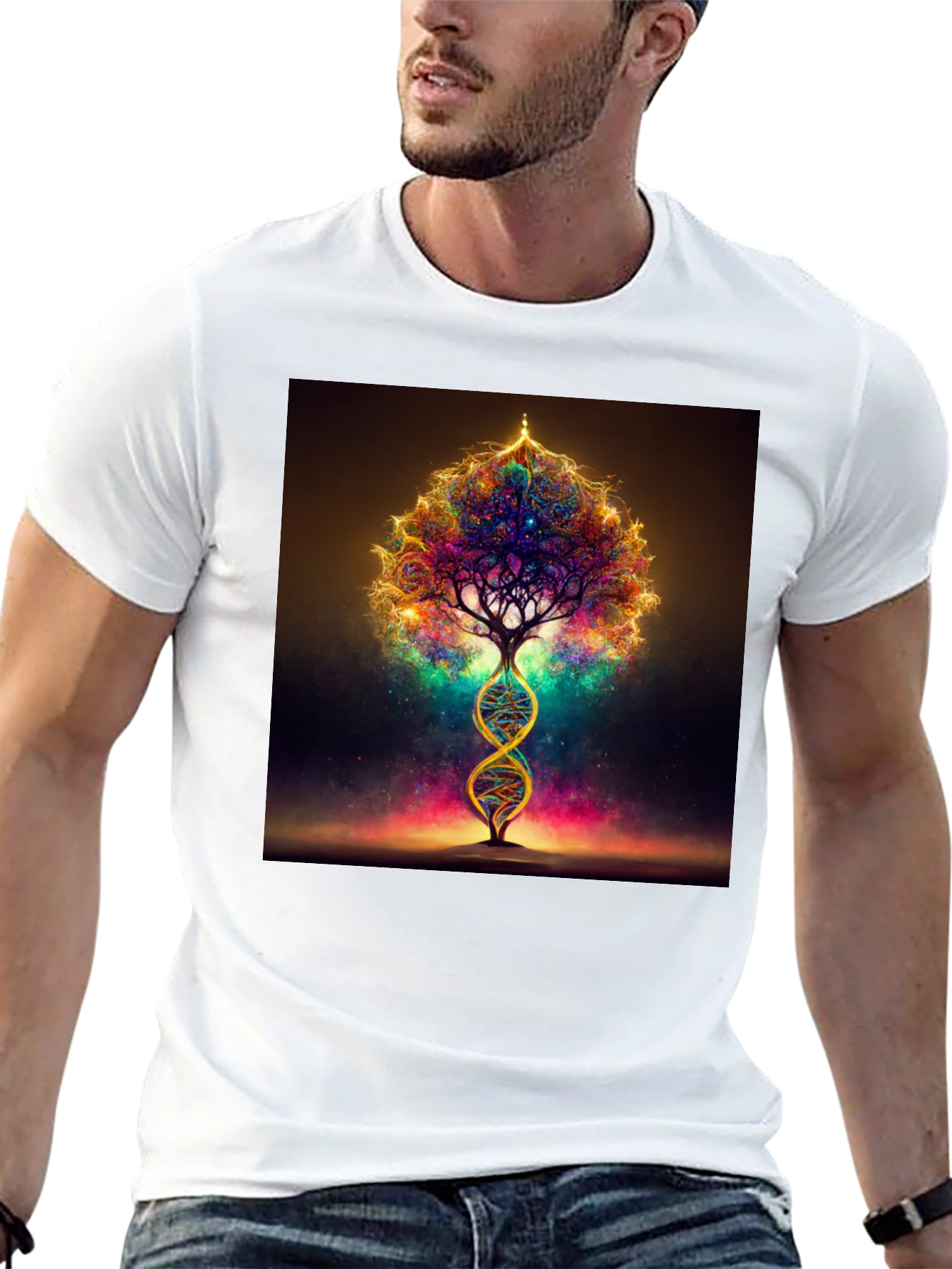 DNA Tree of Life Black T-Shirt
