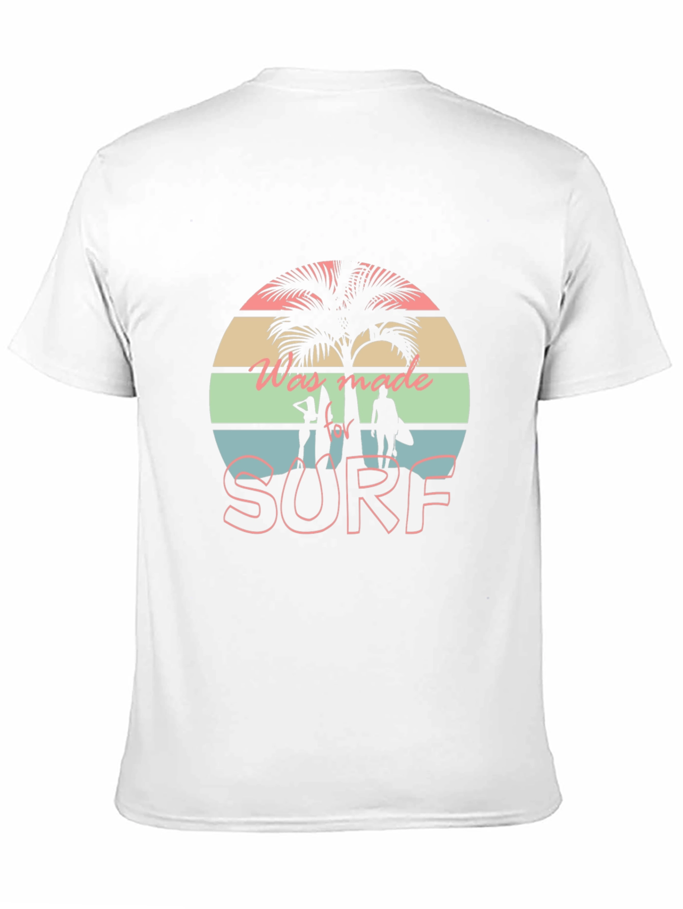 Retro Surf Palm Tee - Vacation Vibes