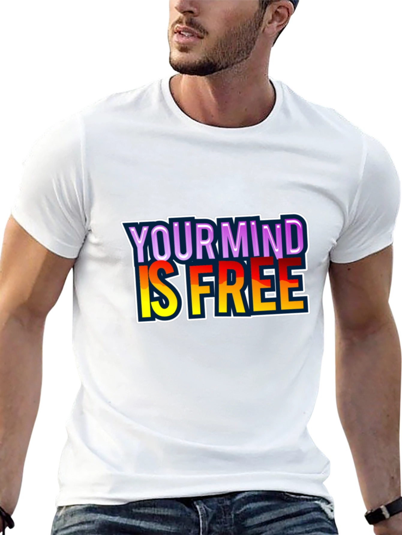 Your Mind Is Free Black T-Shirt