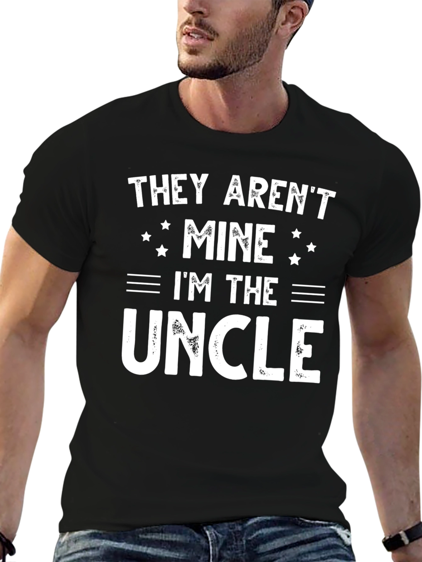 They Arent Mine Im the Uncle Black T-Shirt