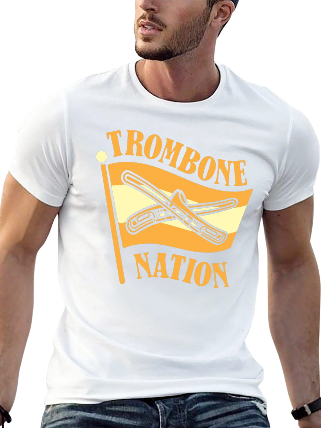 Trombone Nation Graphic T-Shirt - Music Lover Tee