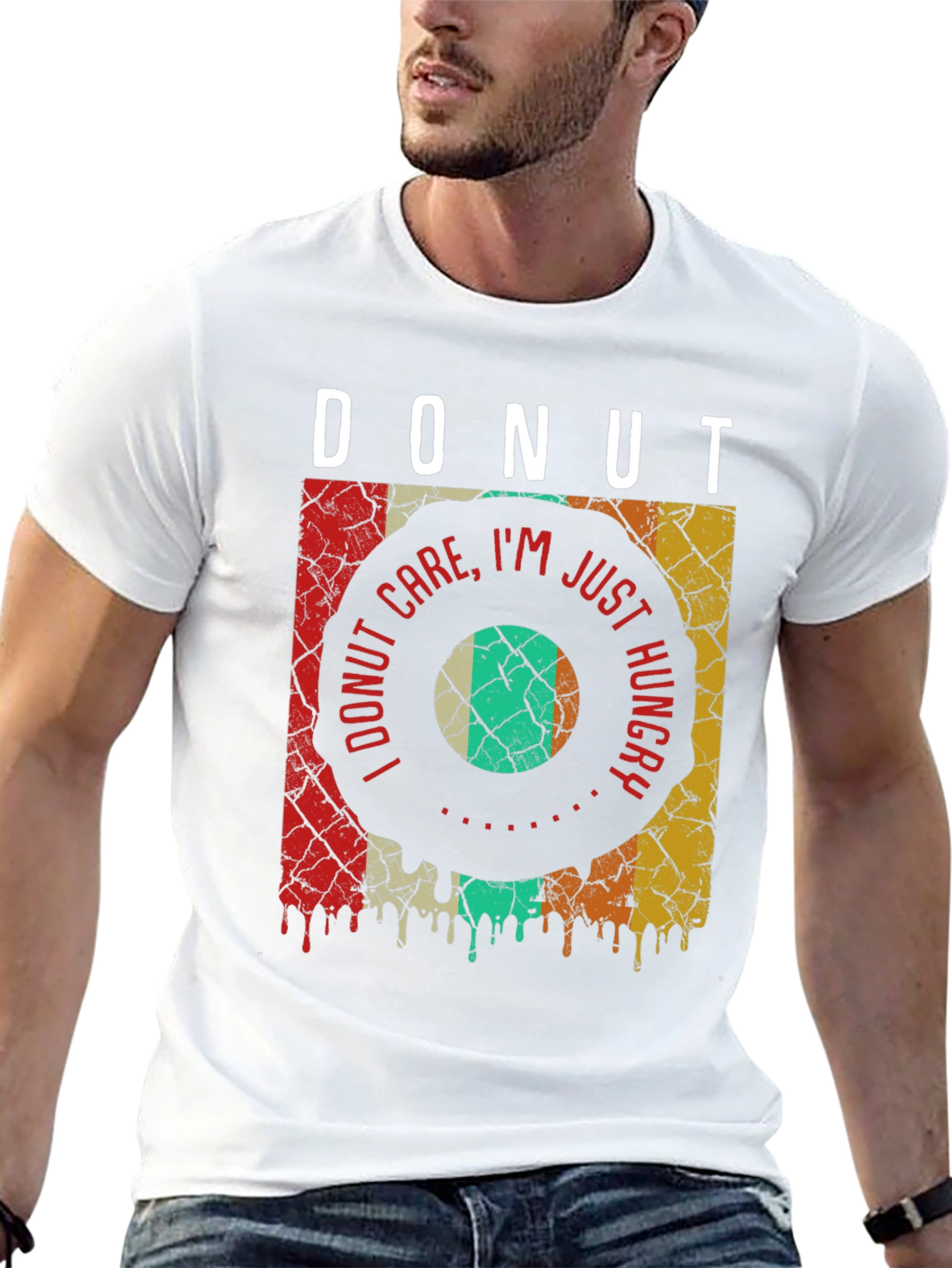 Donut Care Hungry Graphic T-Shirt