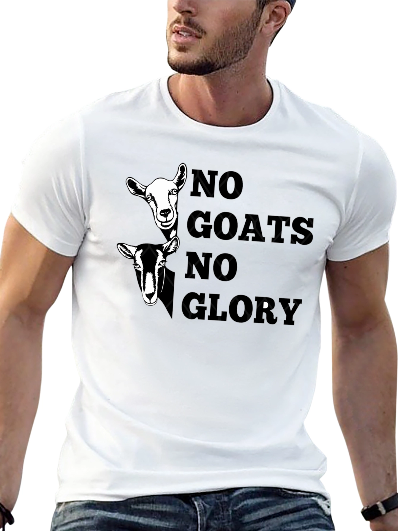 No Goats No Glory Graphic Tee - Black