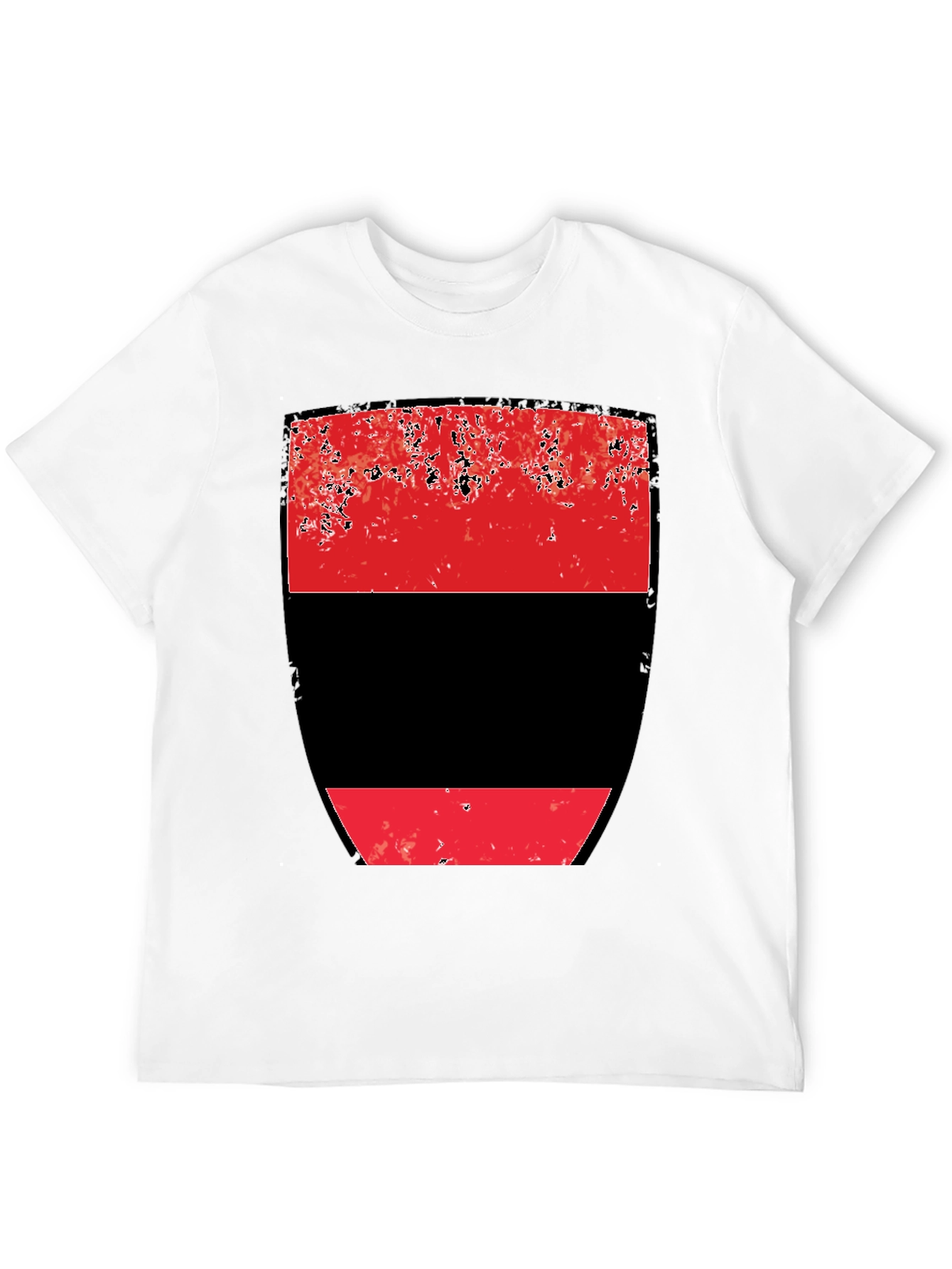 Abstract Red and Black Graphic Tee