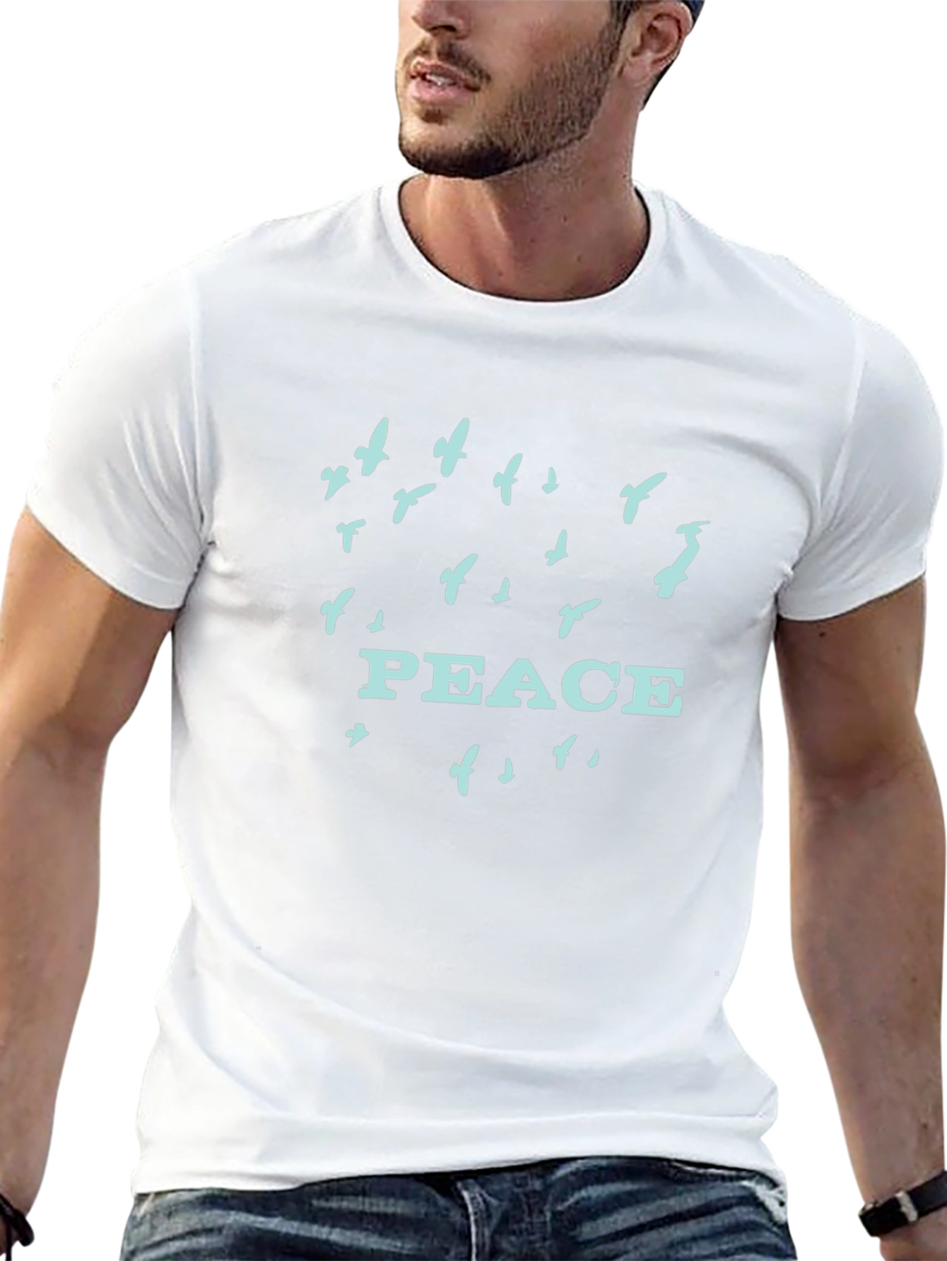 Peace Dove Graphic T-Shirt - Stylish and Comfortable