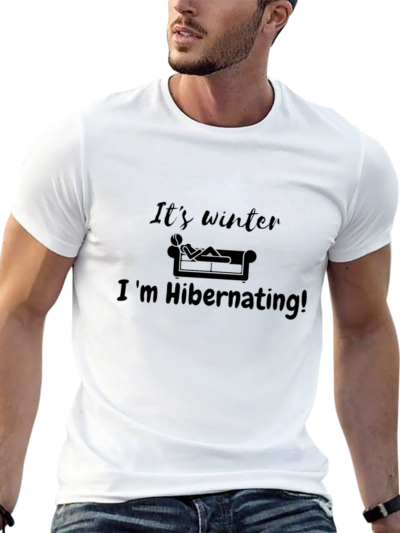 Its Winter Im Hibernating Graphic Tee