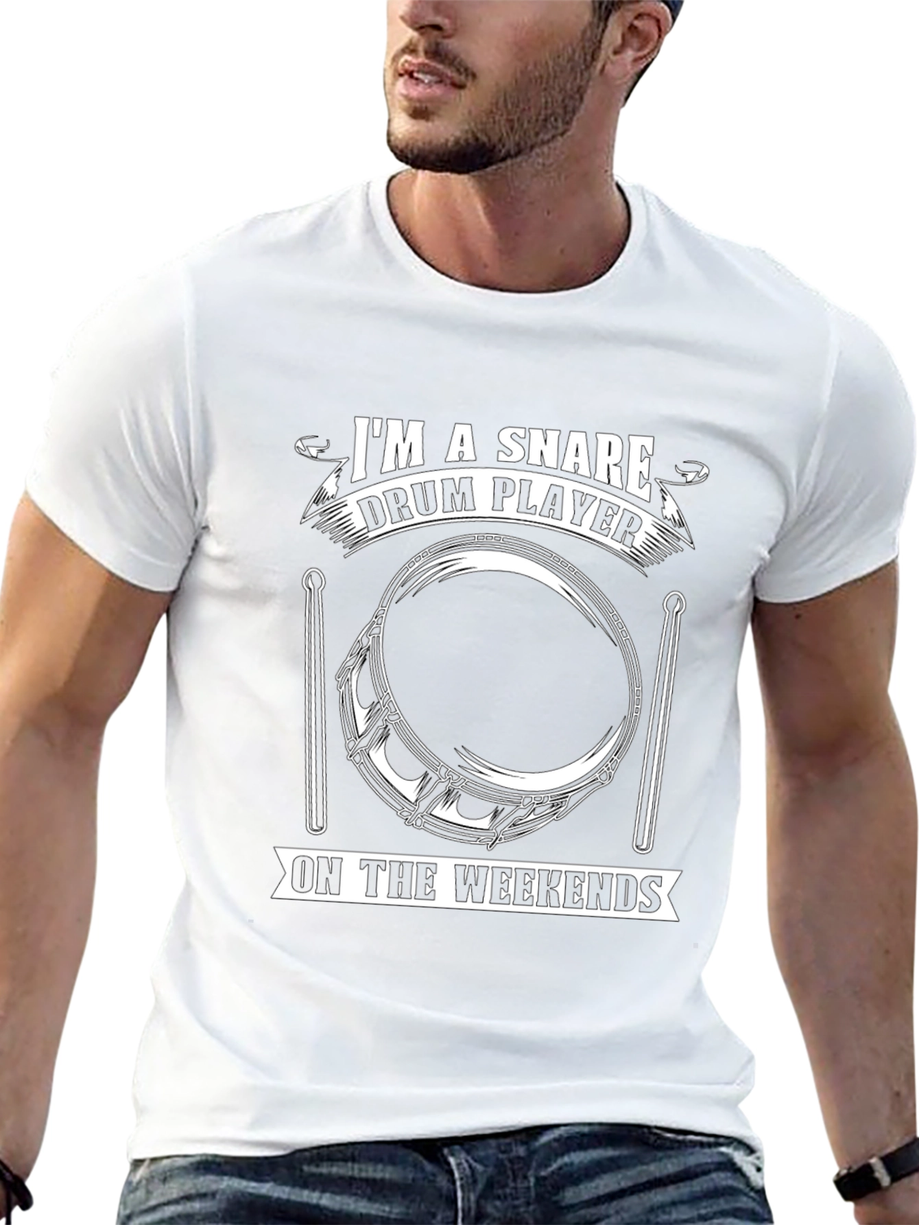 Snare Drum Player T-Shirt - Weekend Drummer Tee