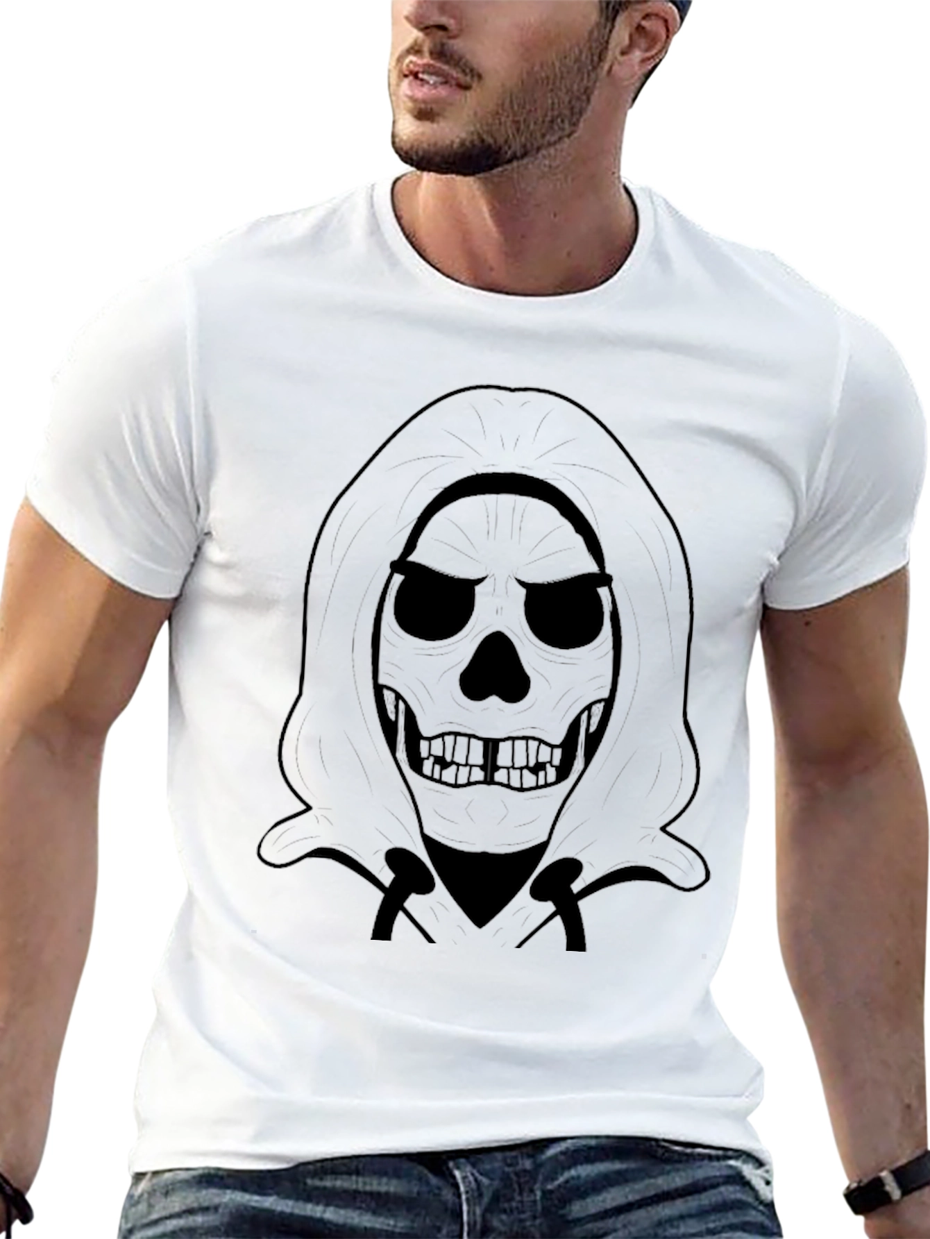 Skull Grim Reaper Graphic T-Shirt