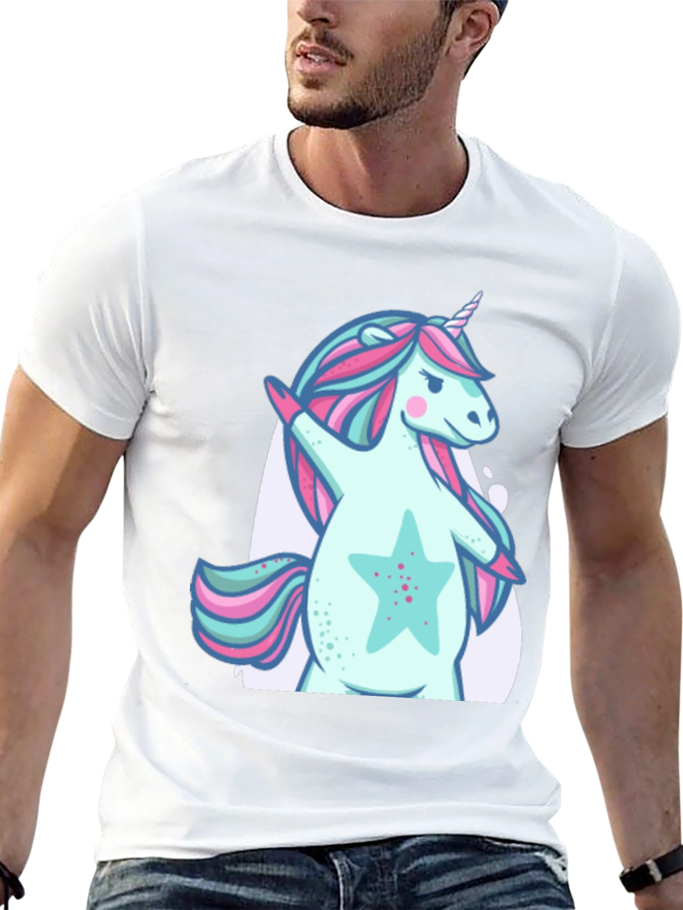 Unicorn Dab Black T-Shirt