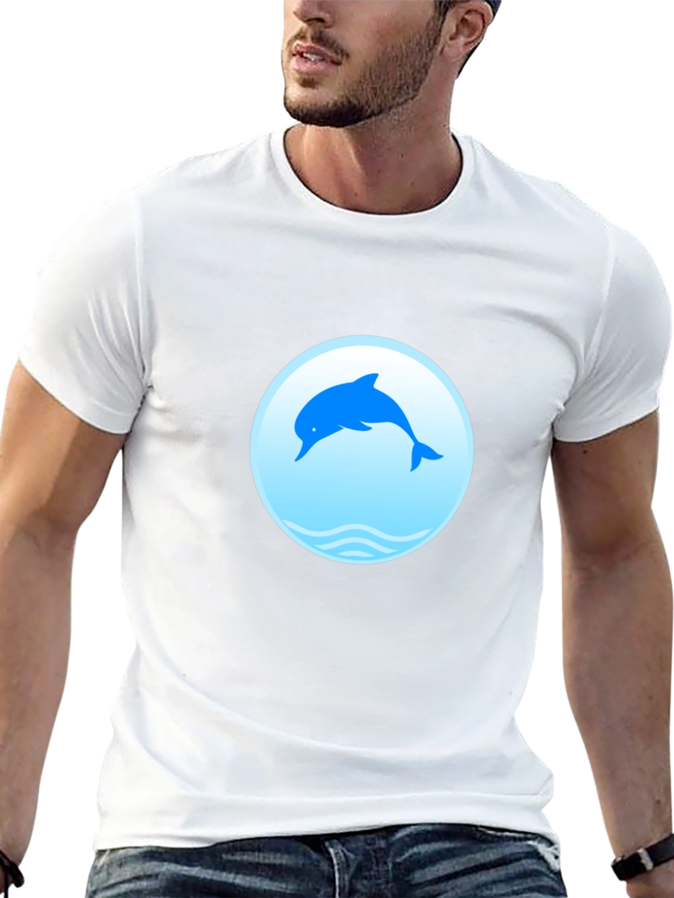Dolphin Graphic Tee - Stylish Comfort
