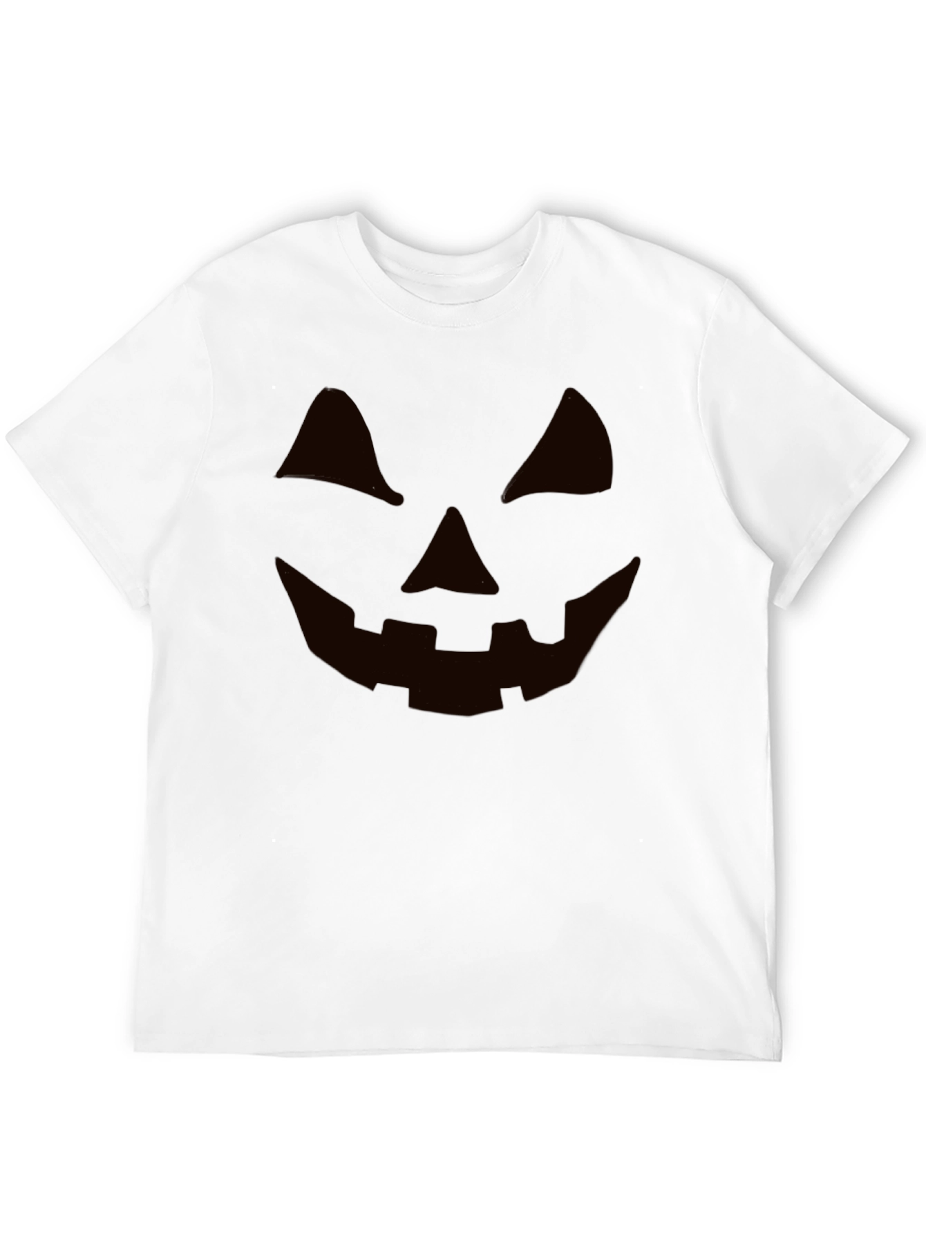 Halloween Jack-o-Lantern Face Black T-Shirt