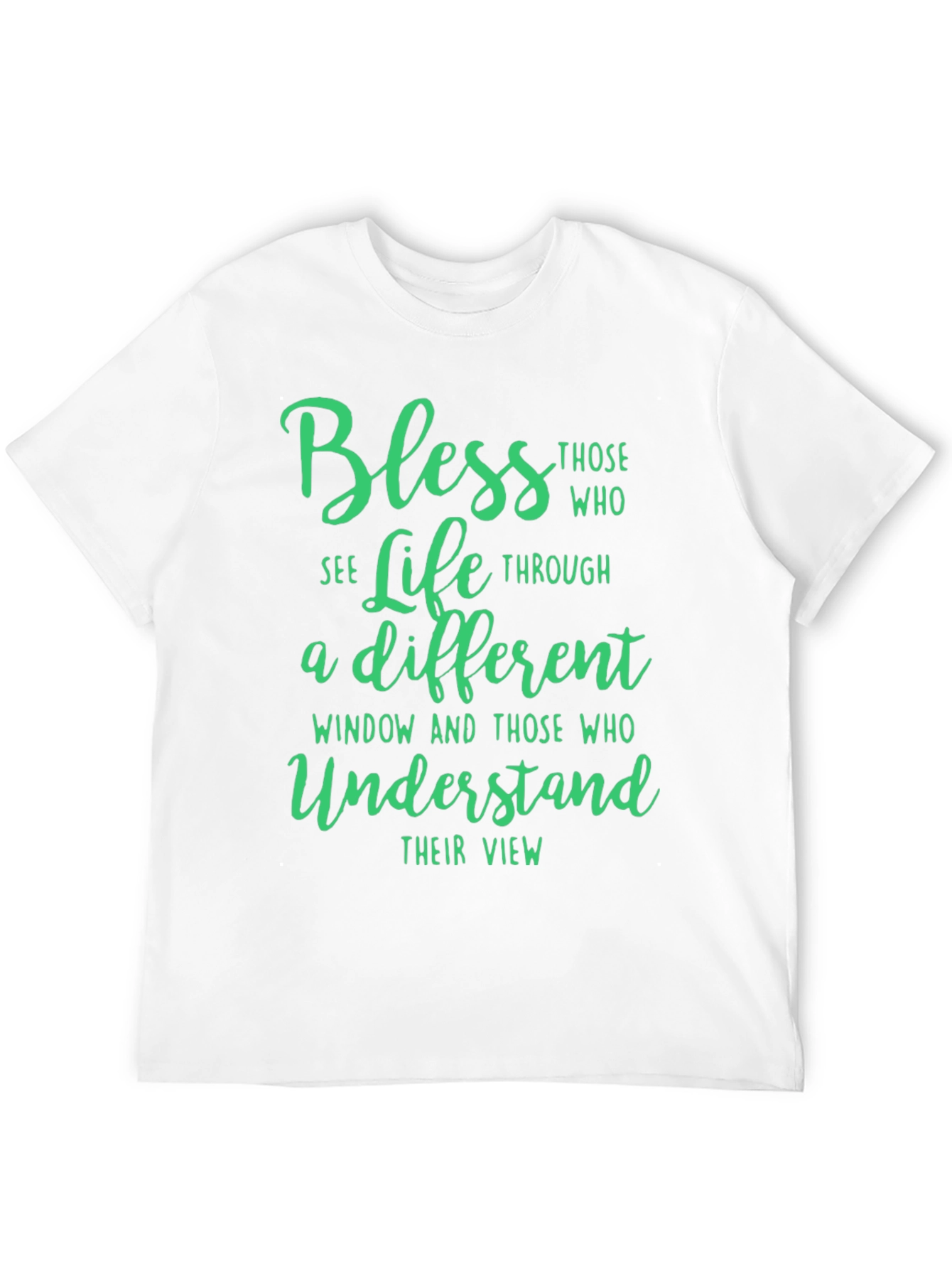 Bless Life Through a Different Window Black T-Shirt
