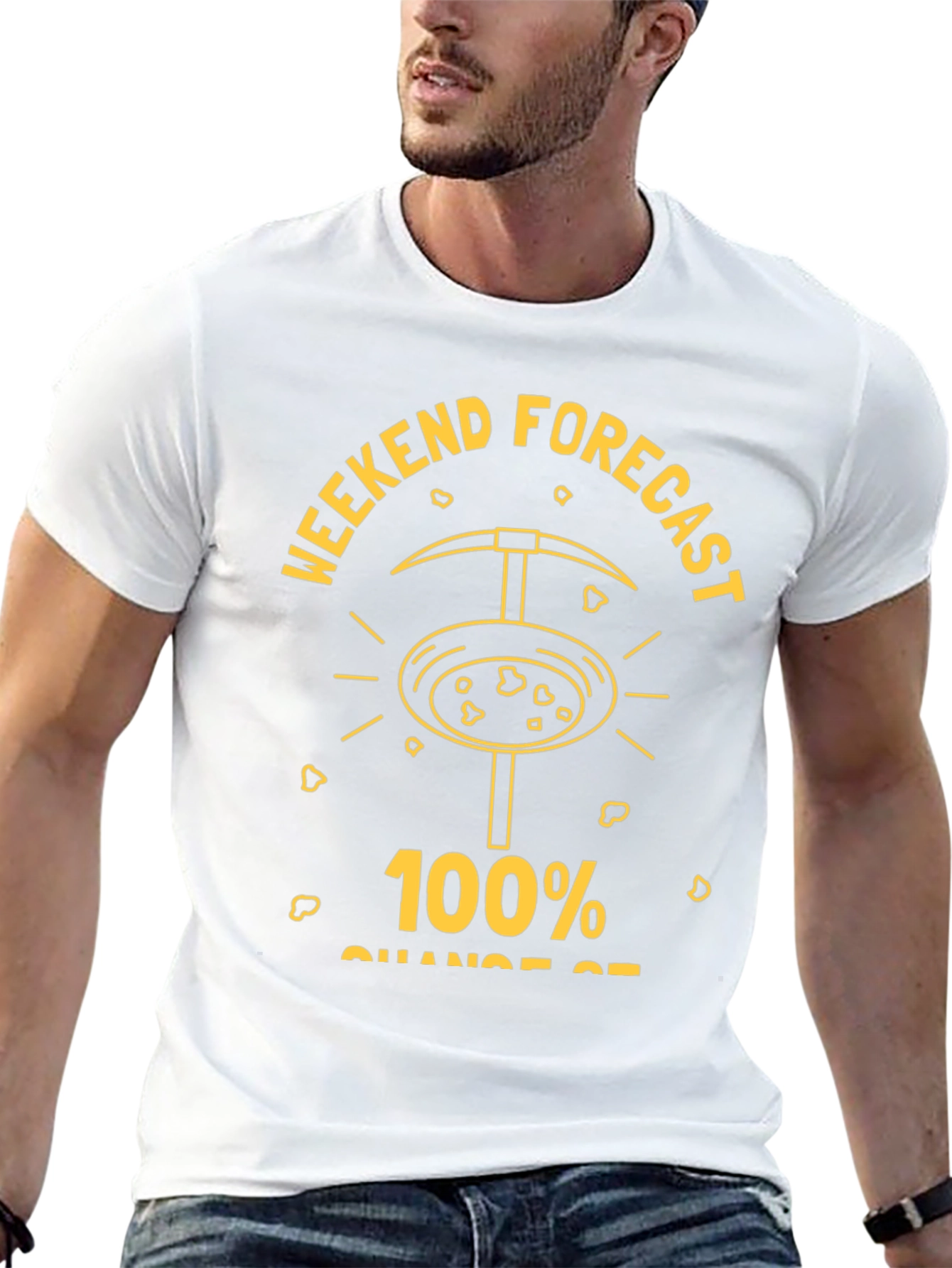 Funny Gold Mining Weekend Forecast T-Shirt