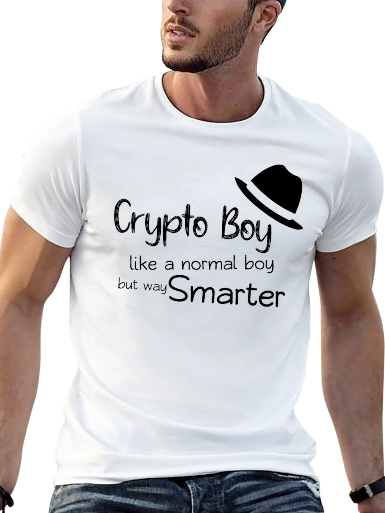 Crypto Boy Graphic Tee - Smart Investor Style