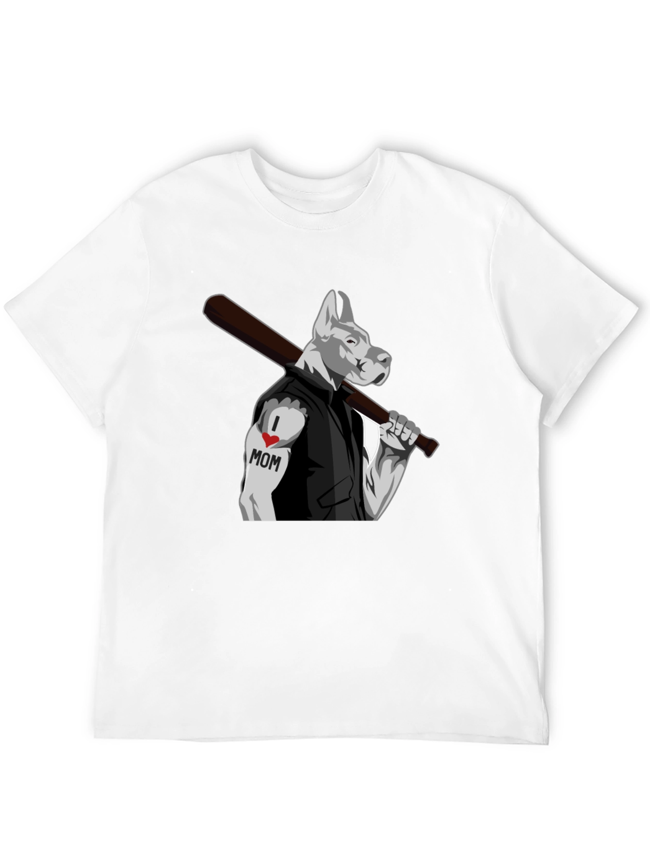 Dog I Love Mom Tattoo T-Shirt