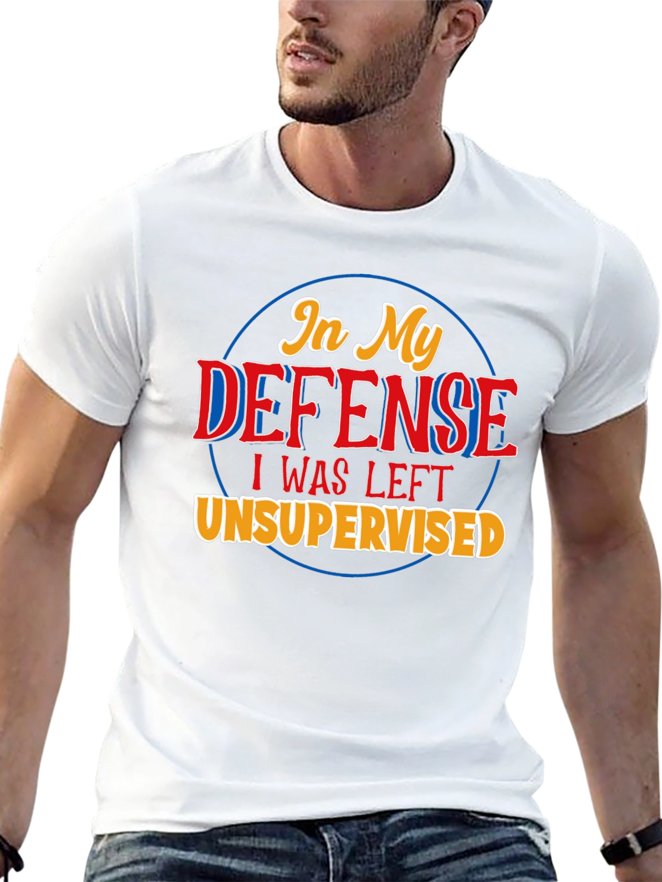 In My Defense Unsupervised Black T-Shirt