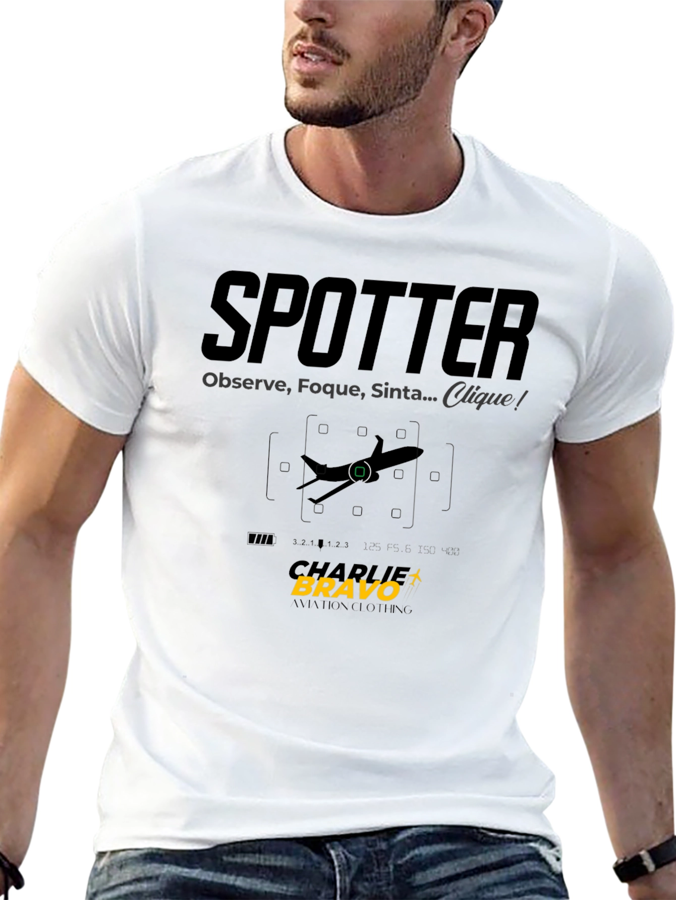 Spotter Aviation T-Shirt: Observe Focus Capture!