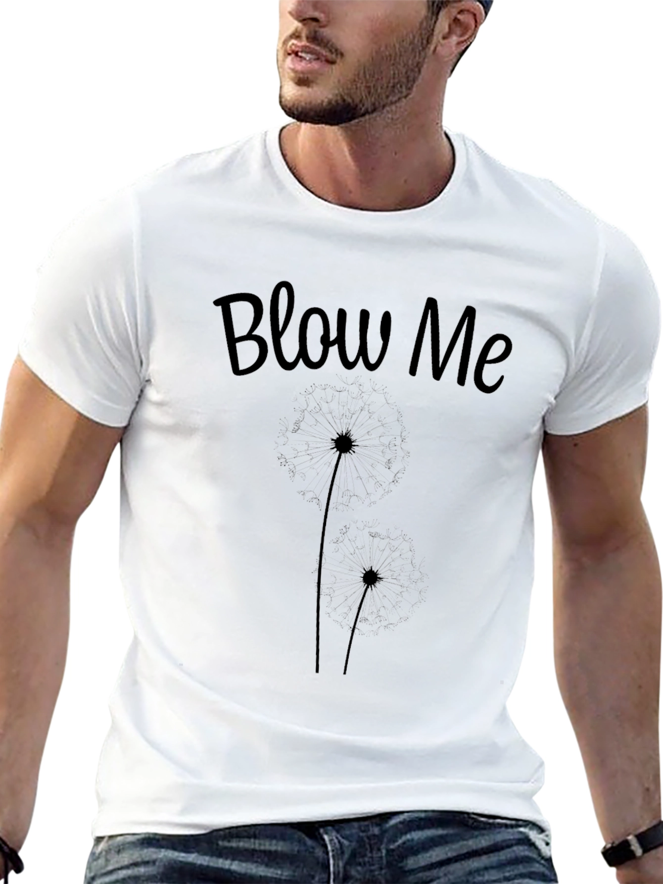 Blow Me Dandelion Graphic Tee