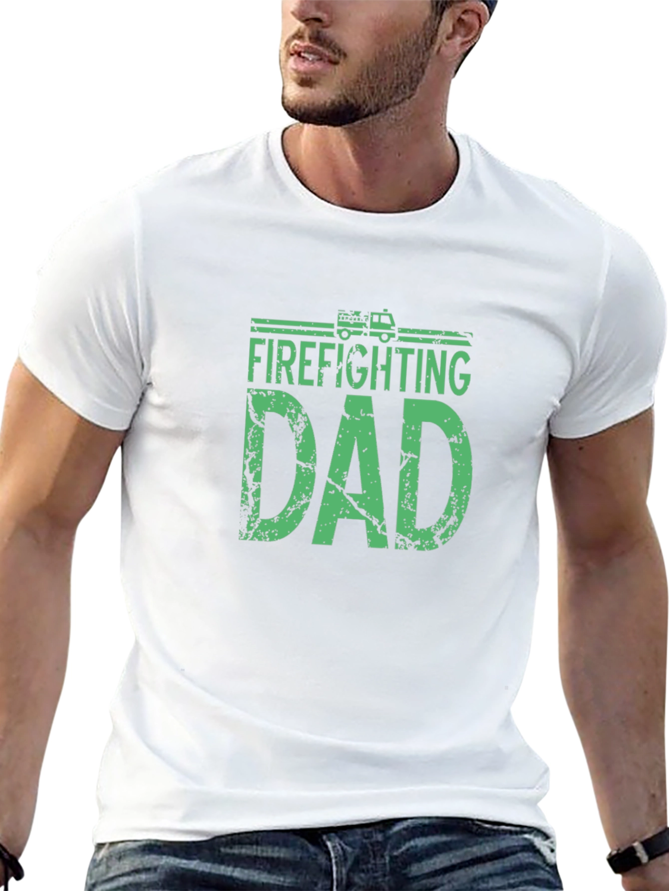 Firefighting Dad T-Shirt - Fathers Day Tee
