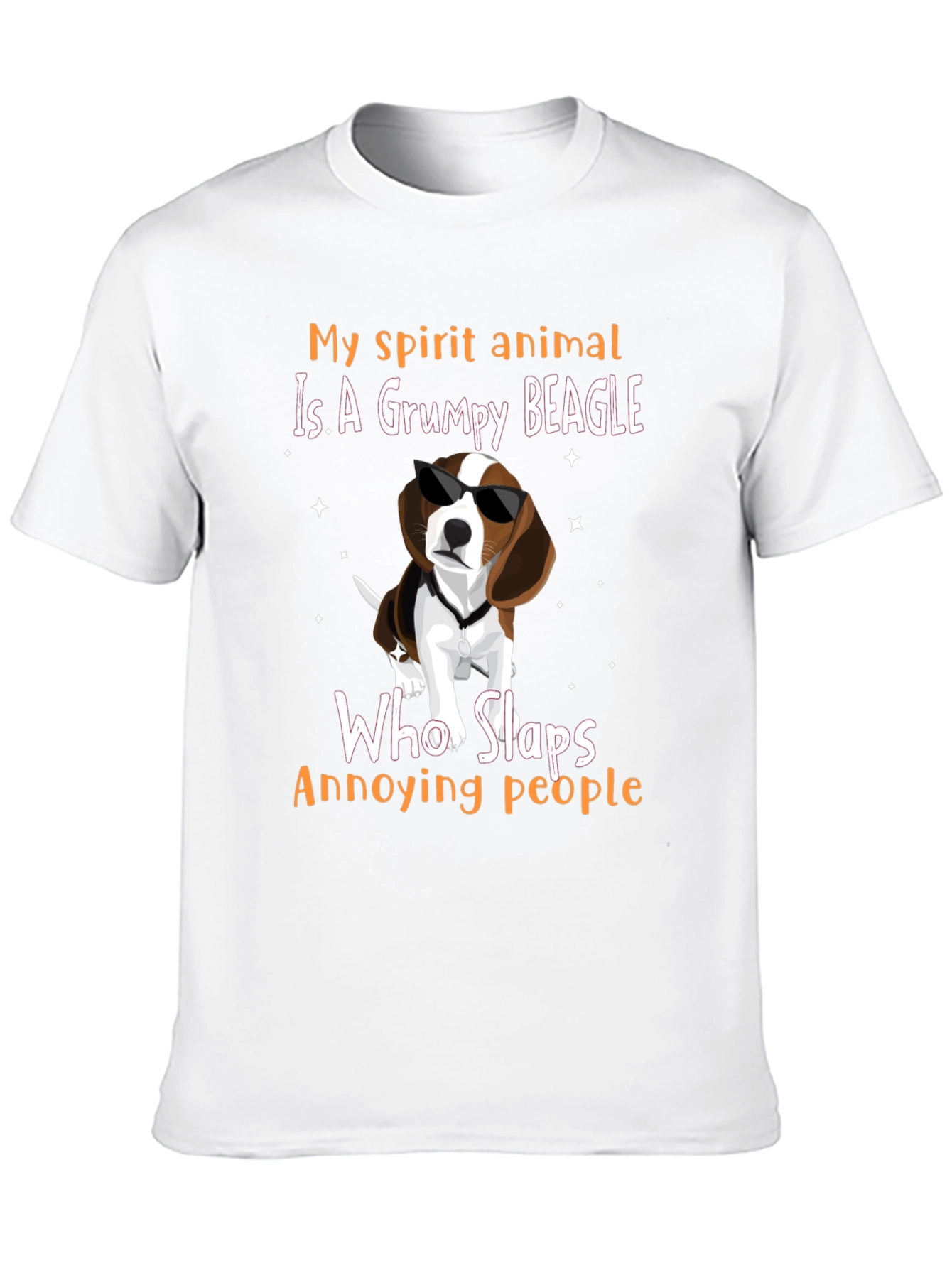 Grumpy Beagle T-Shirt - My Spirit Animal Funny Tee