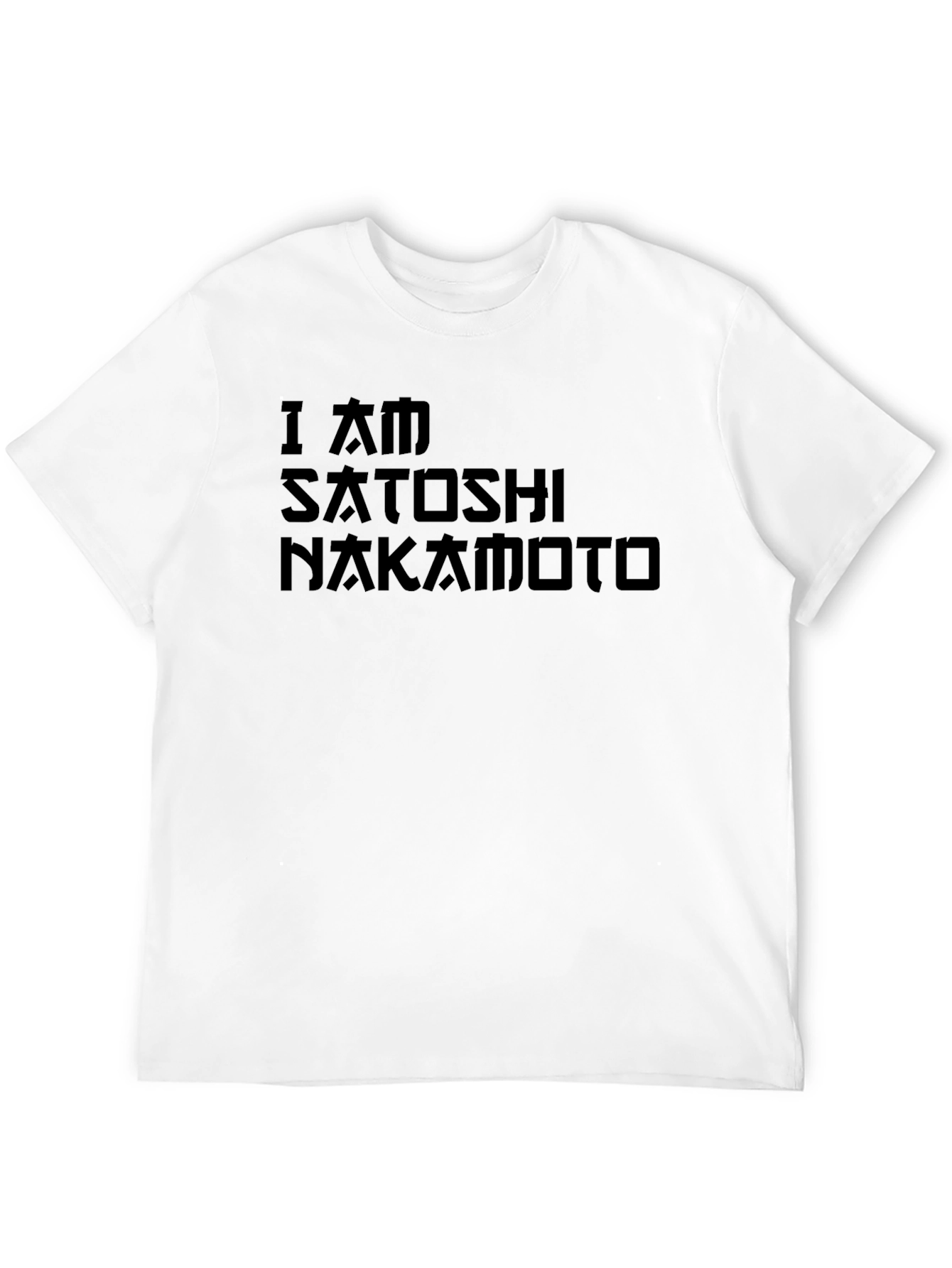 I Am Satoshi Nakamoto Black Graphic Tee