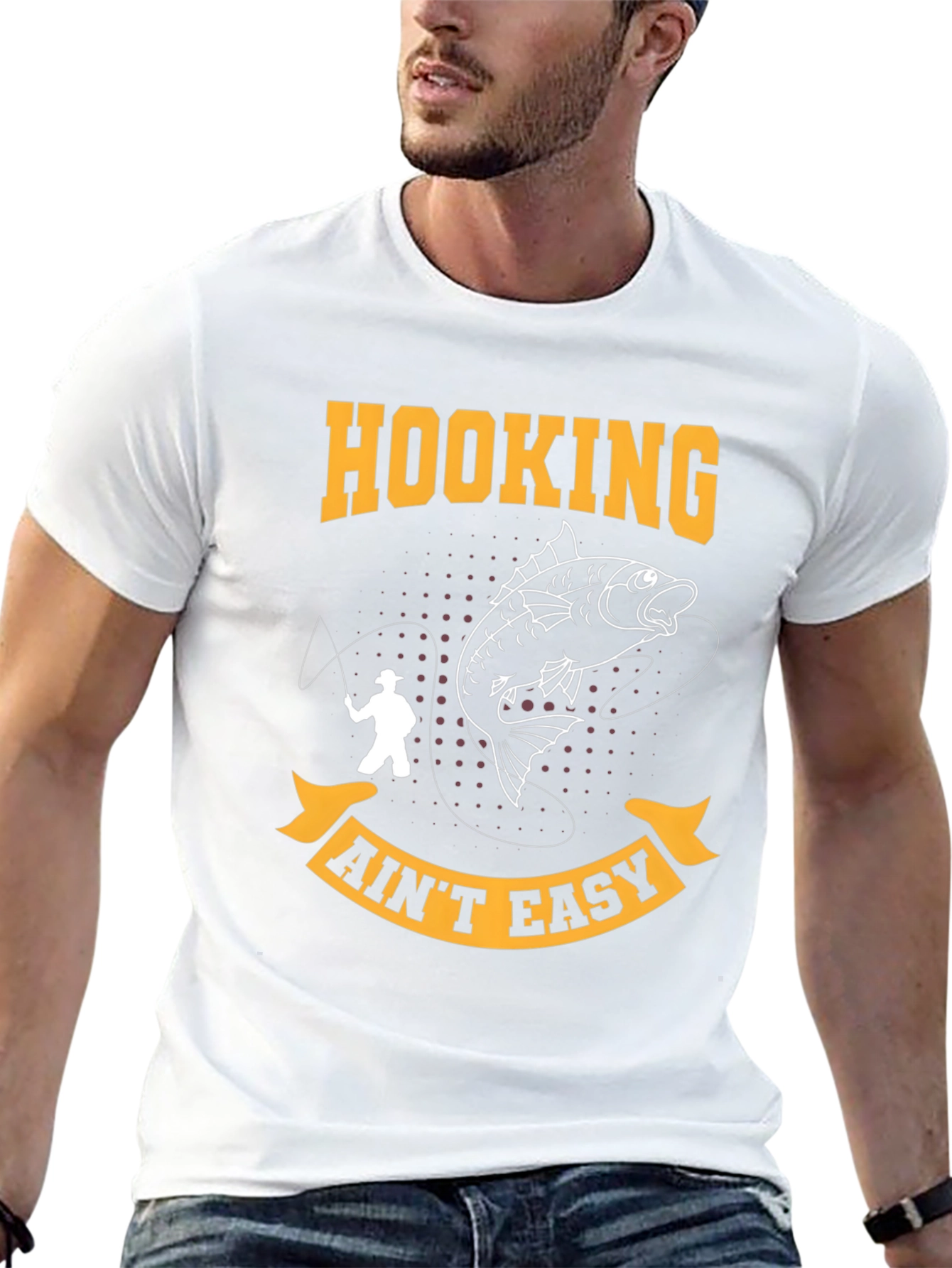 Hooking Aint Easy Fishing T-Shirt