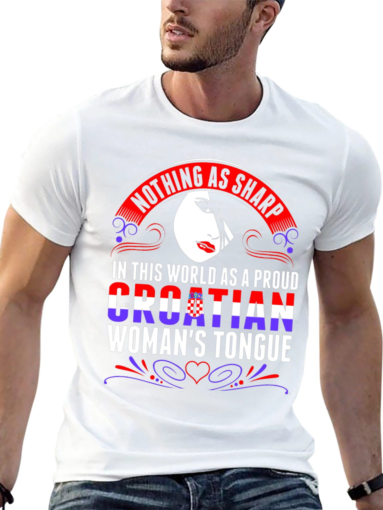 Proud Croatian Womans Tongue T-Shirt