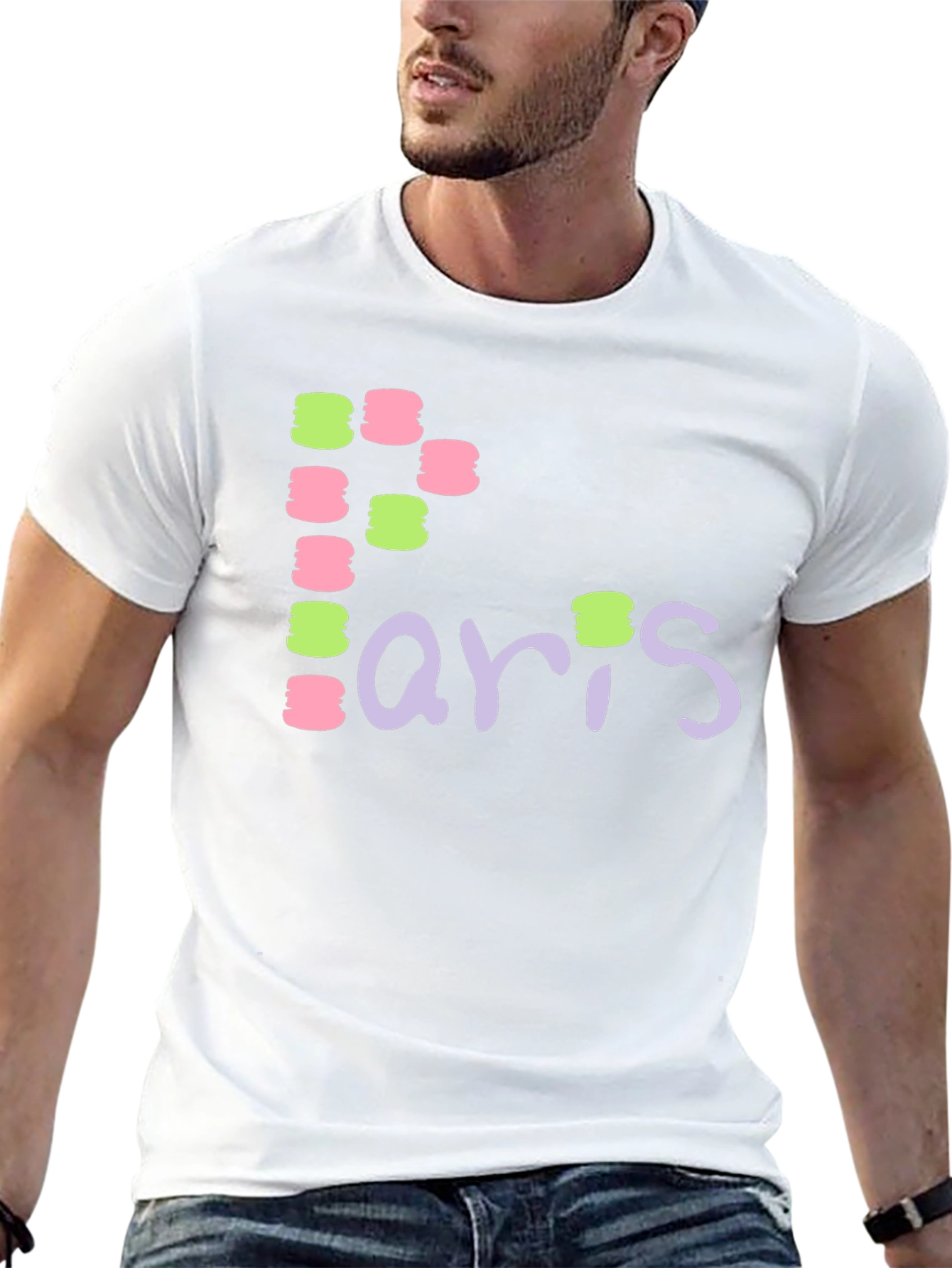Paris Macaron T-Shirt - Unique Design