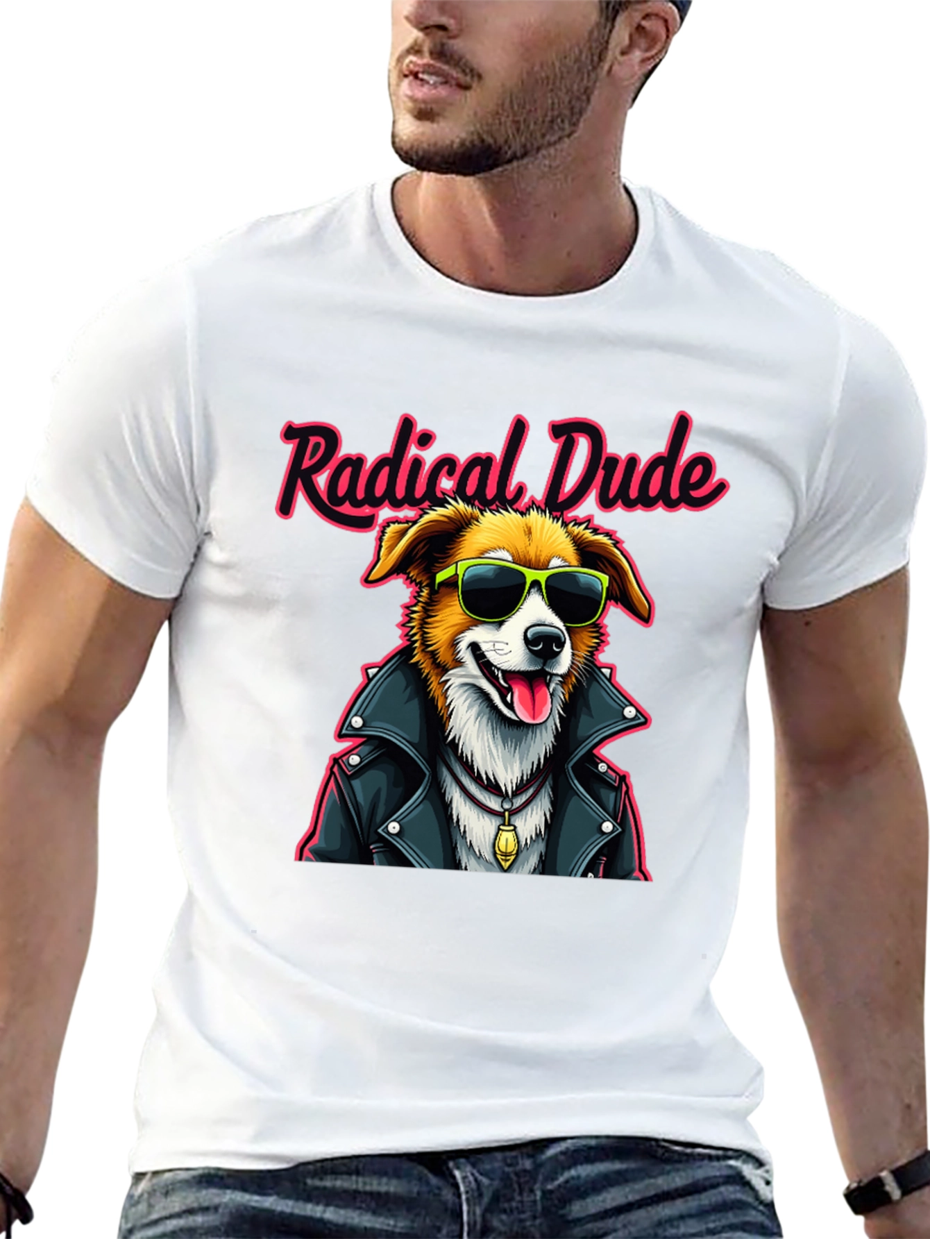 Radical Dude Dog Graphic T-Shirt