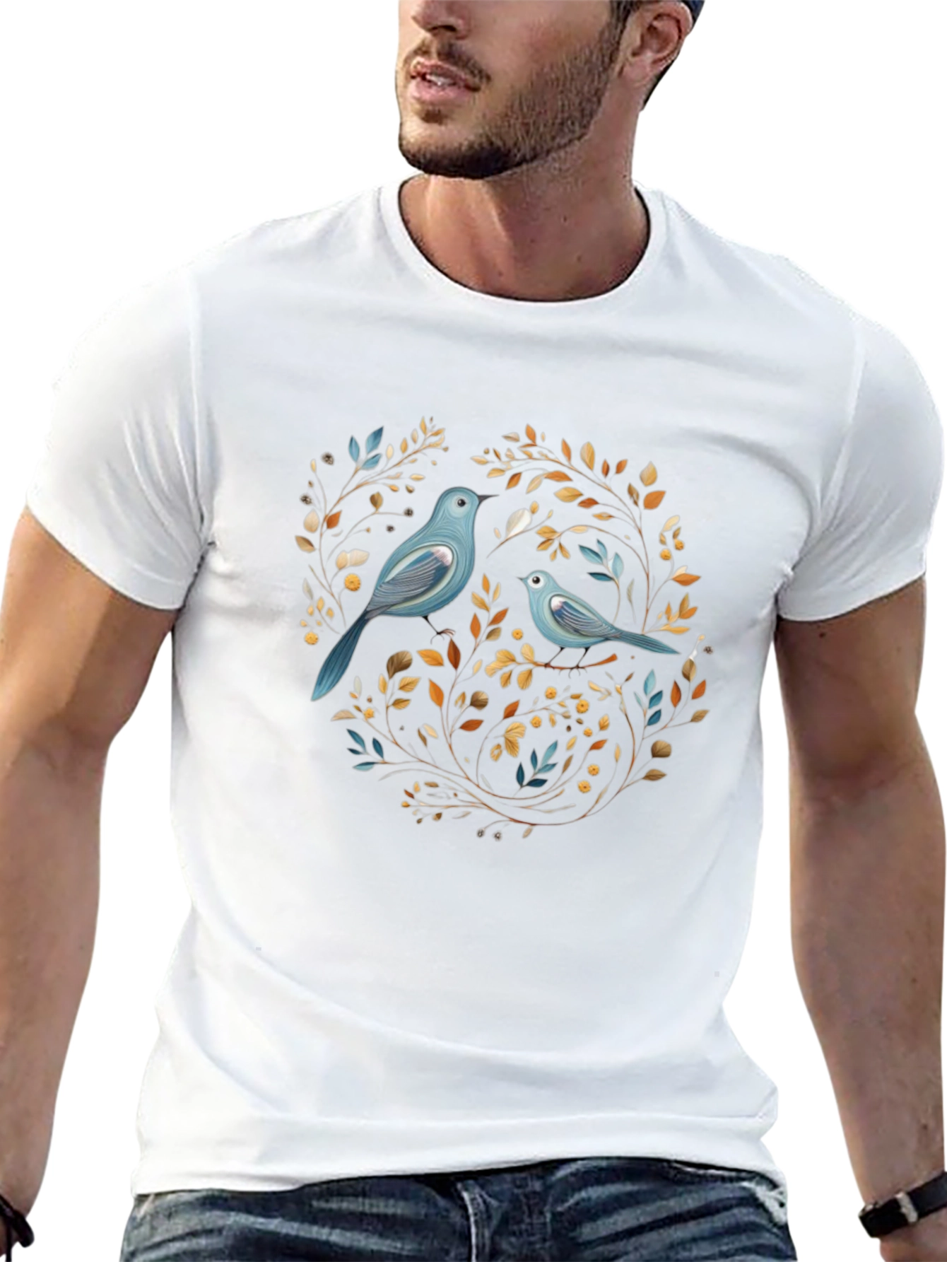 Birds & Branches Graphic Tee - Stylish Comfort