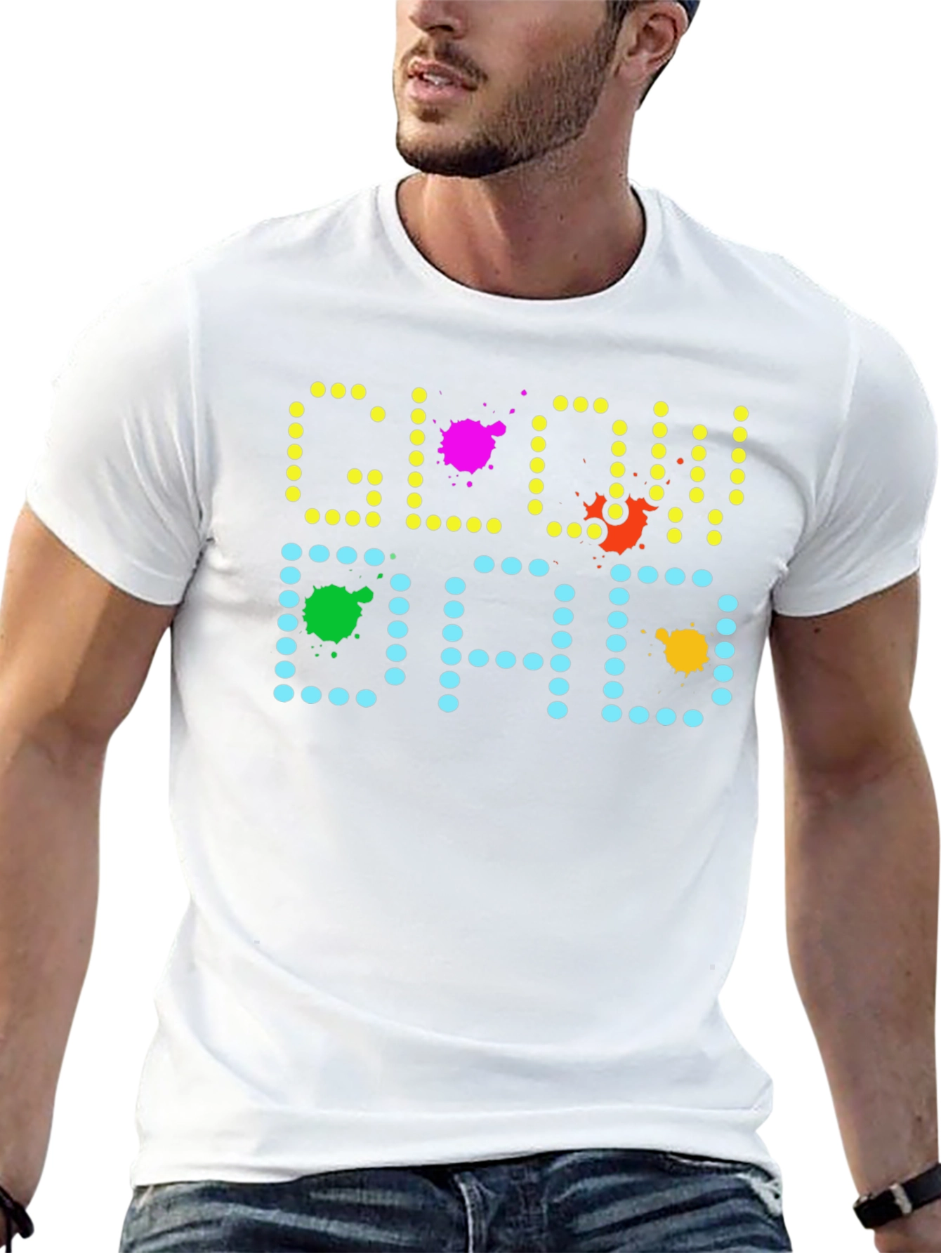 Glow Dad Graphic T-Shirt - Fun Fathers Day Tee