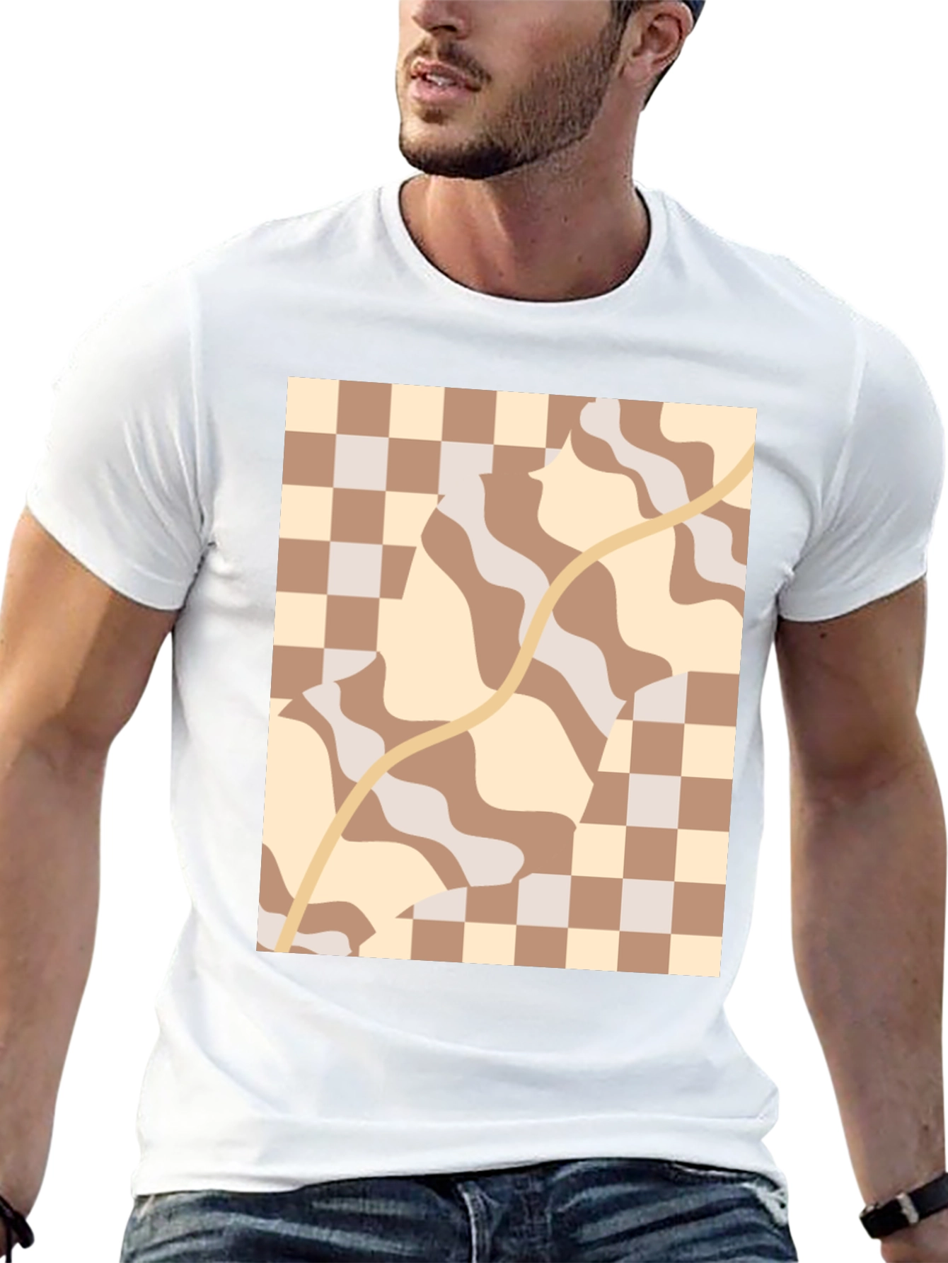Retro Aesthetic Patterned Tee