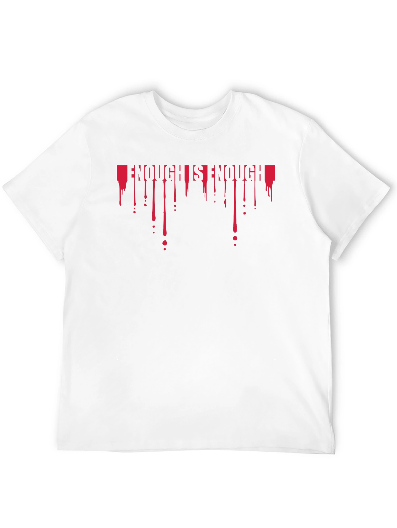 Enough Is Enough Black Graphic Tee