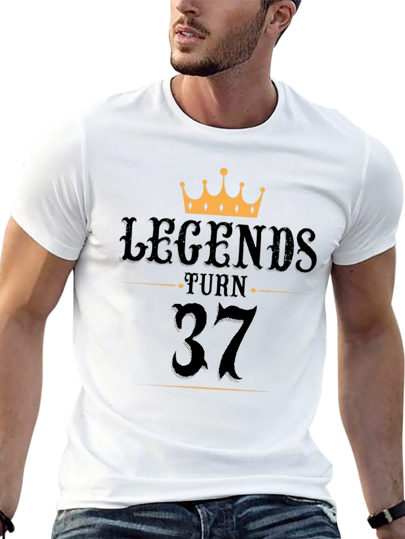Legends Turn 37 Birthday T-Shirt