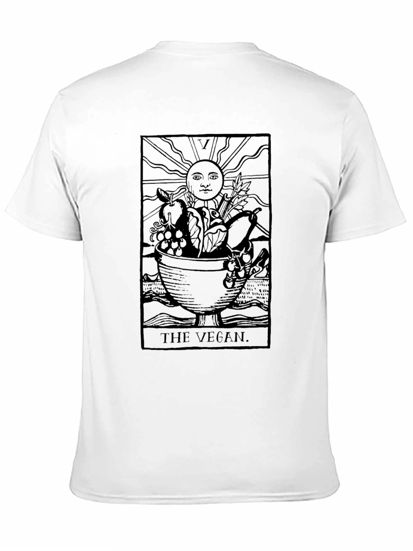 The Vegan Tarot Card Graphic T-Shirt