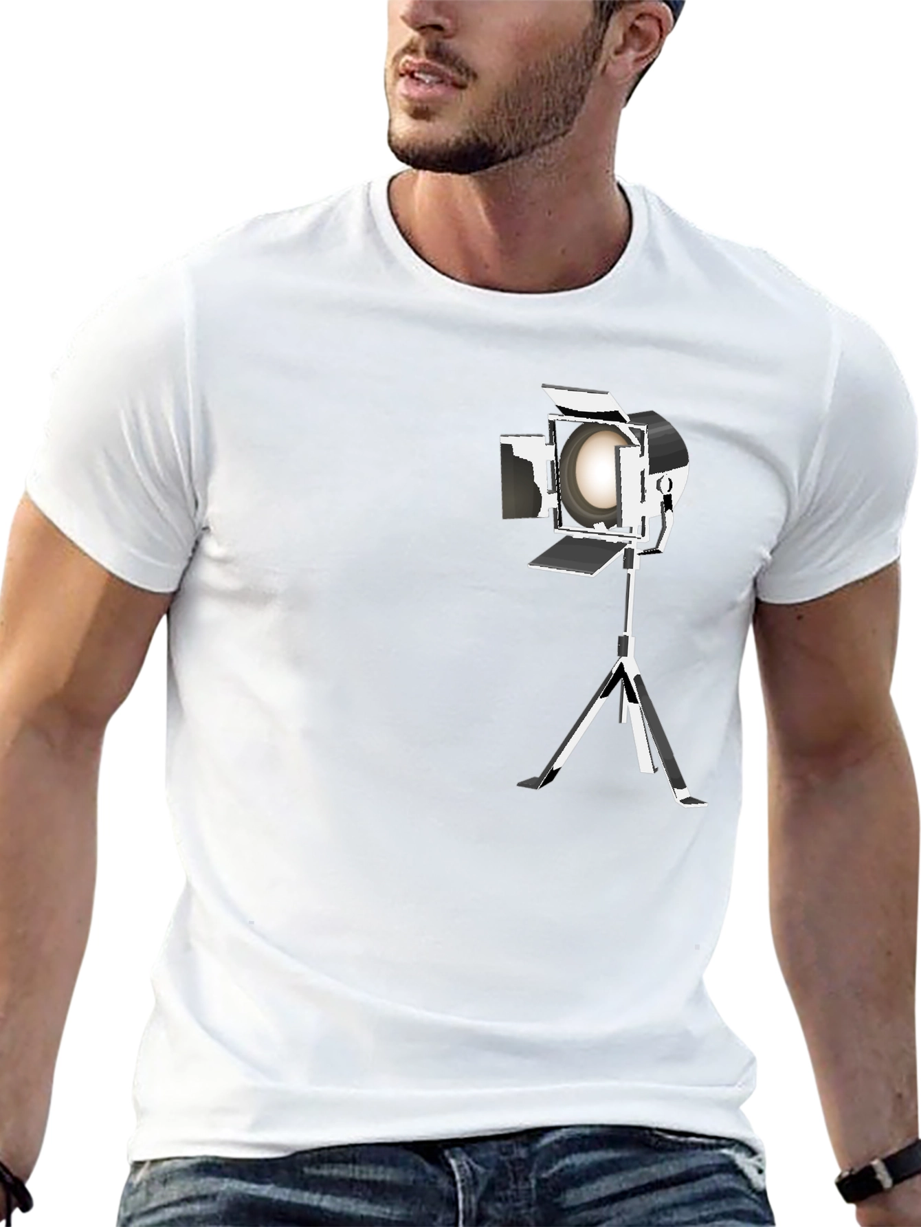 Spotlight Graphic T-Shirt - Black