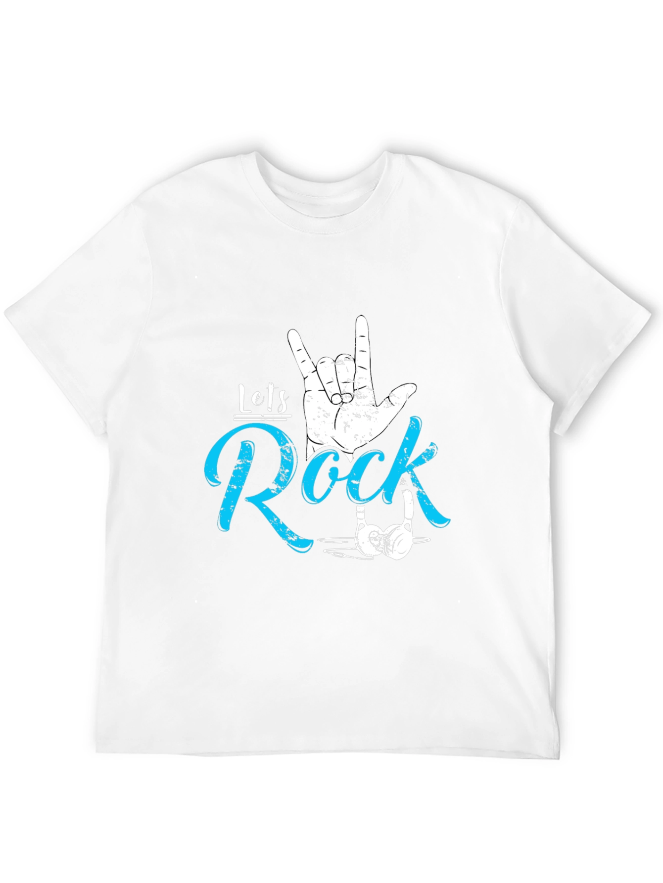 Lets Rock Graphic Tee - Cool Music Fan T-Shirt