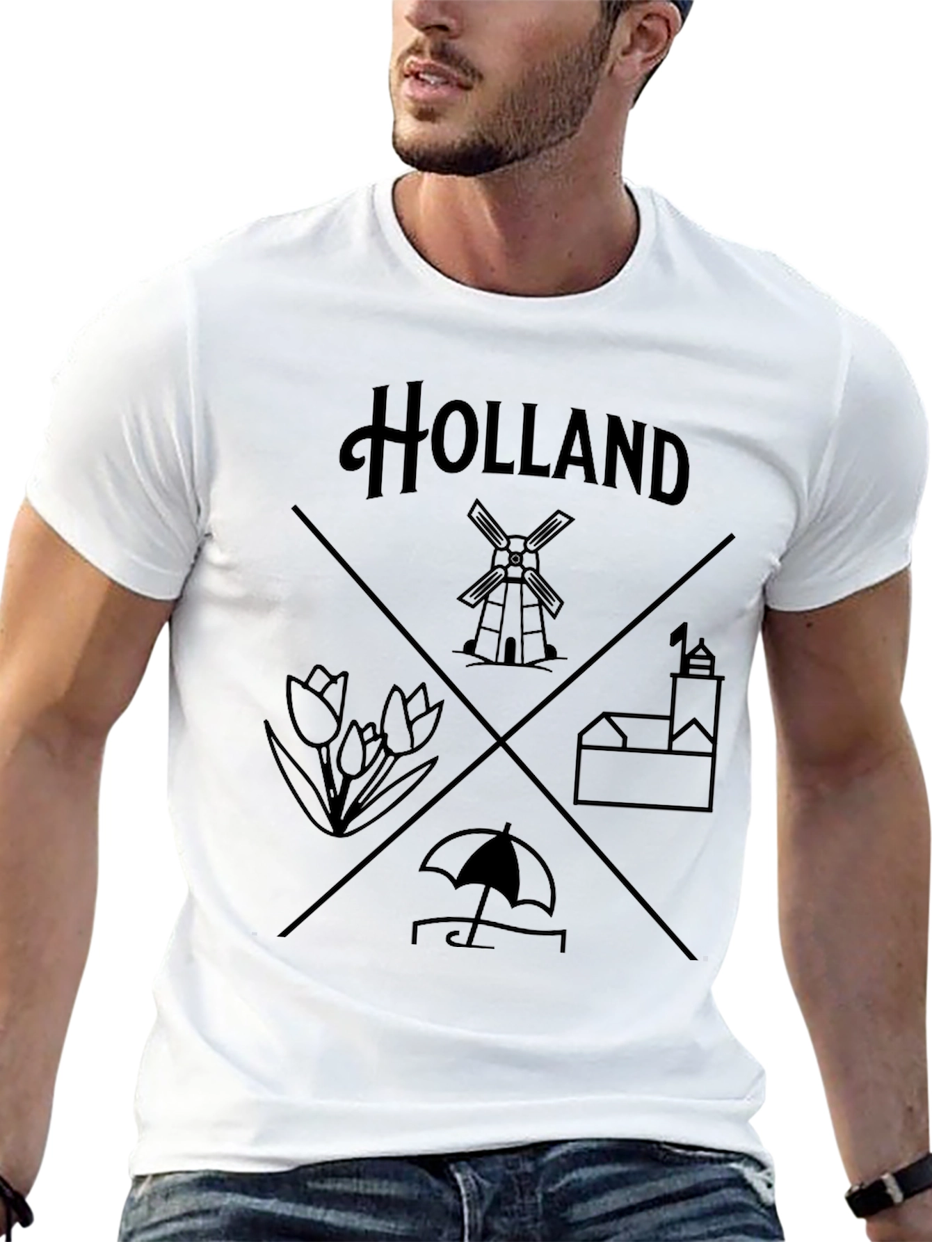 Holland Graphic T-Shirt - Black