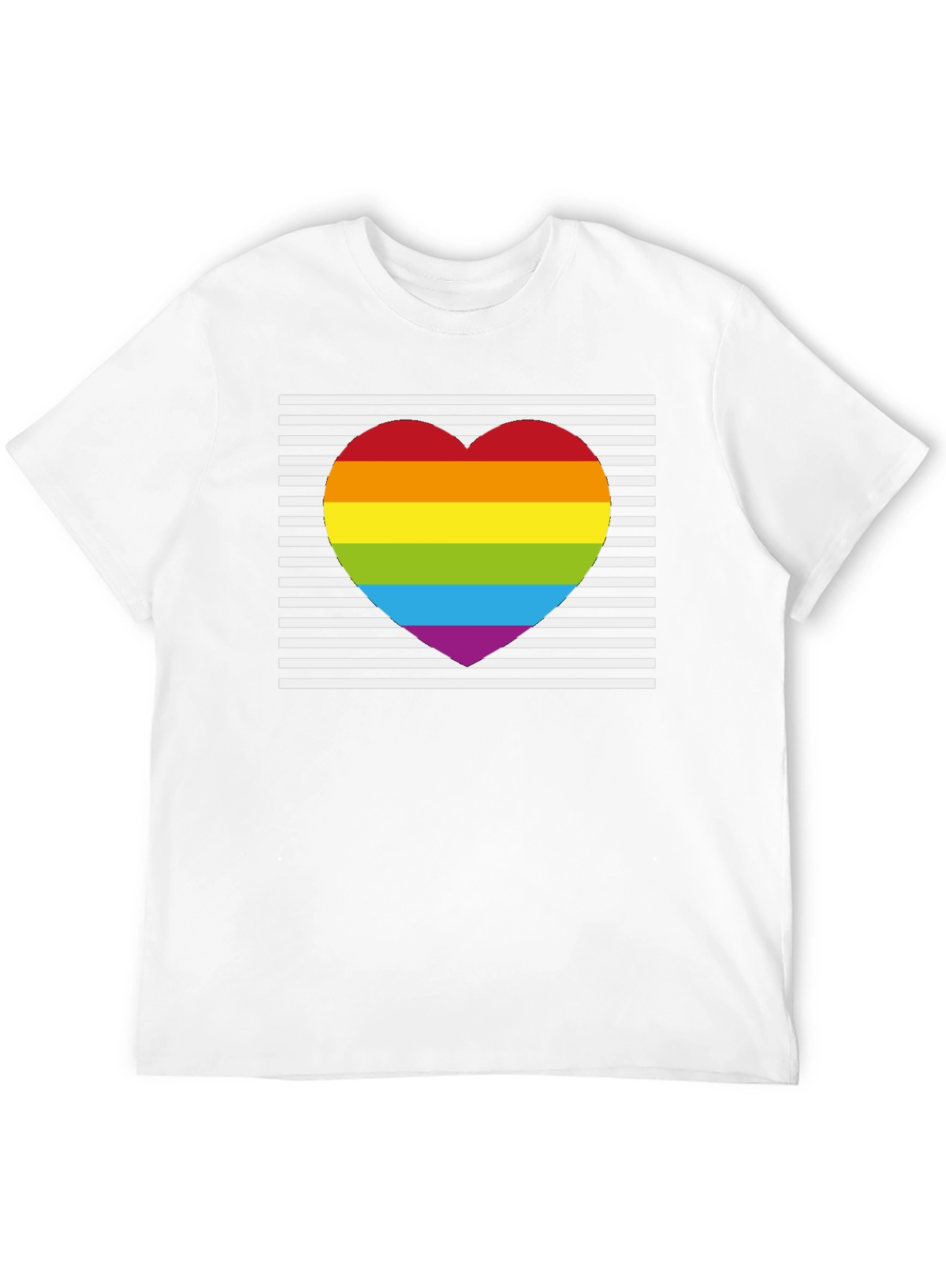 Pride Heart Striped T-Shirt
